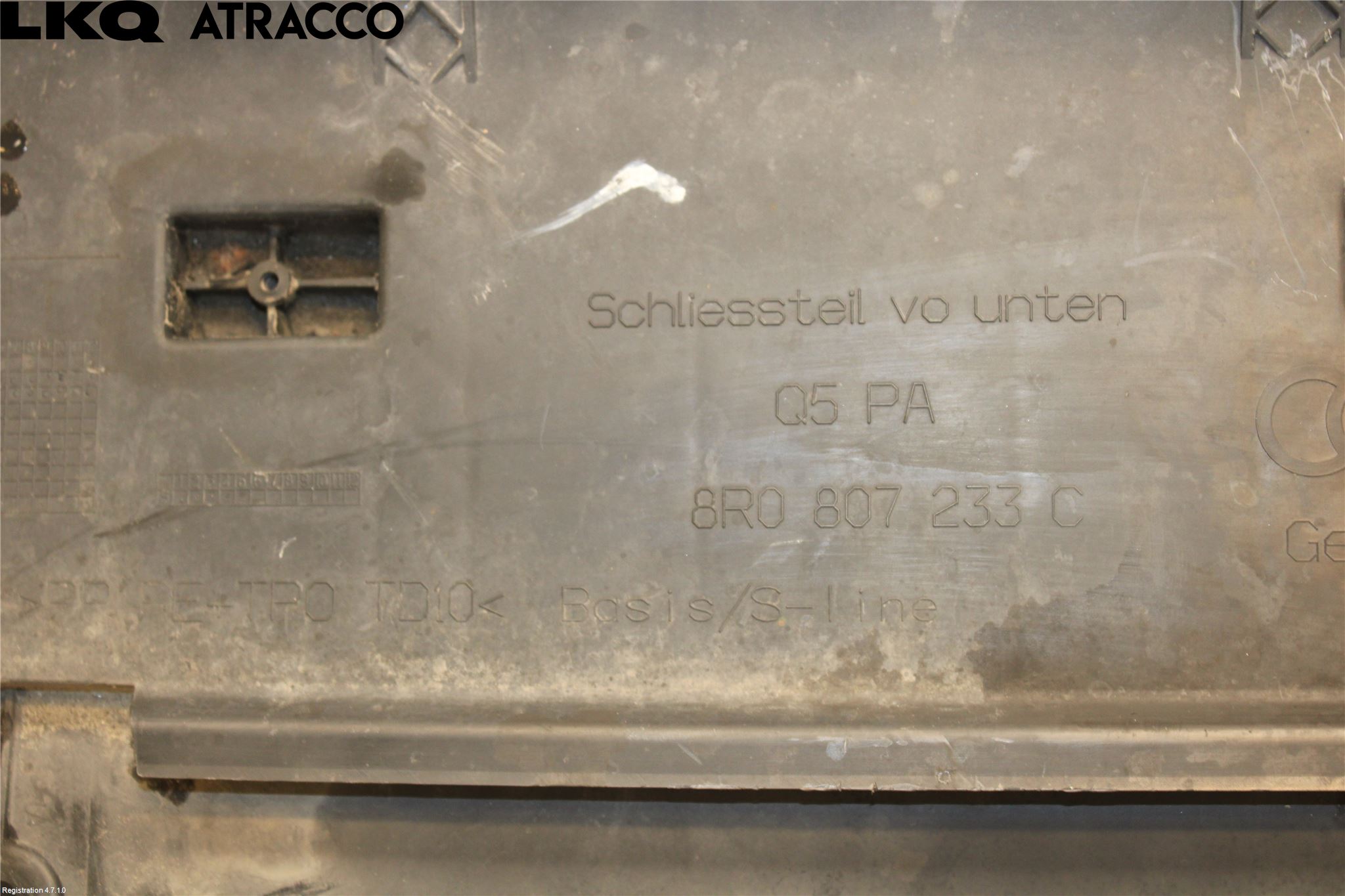 Audi Q5 09-16 Støtfanger Foran Midt Del