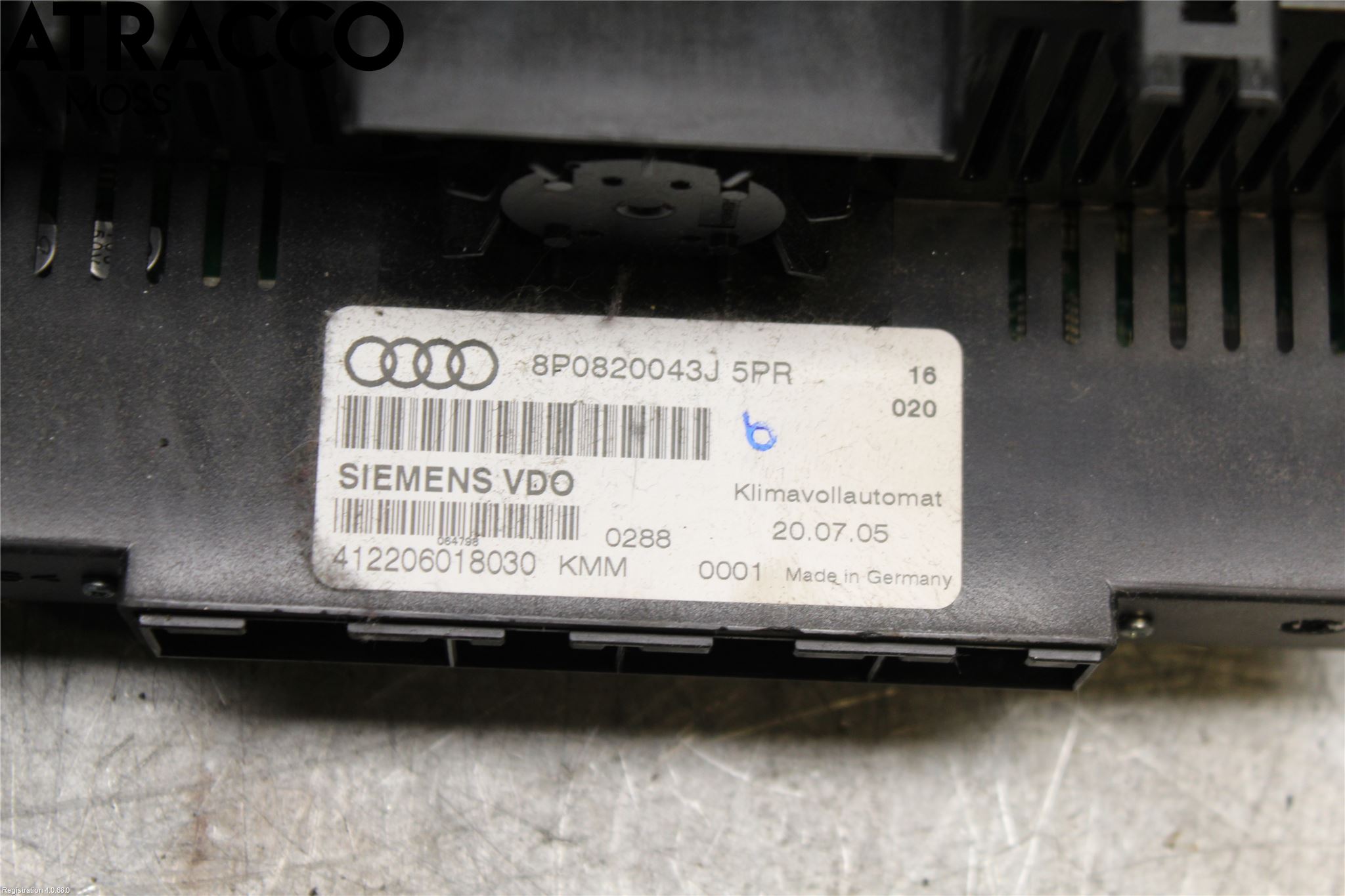 Audi A3/S3     04-05 Varme Ac Betjening-Display
