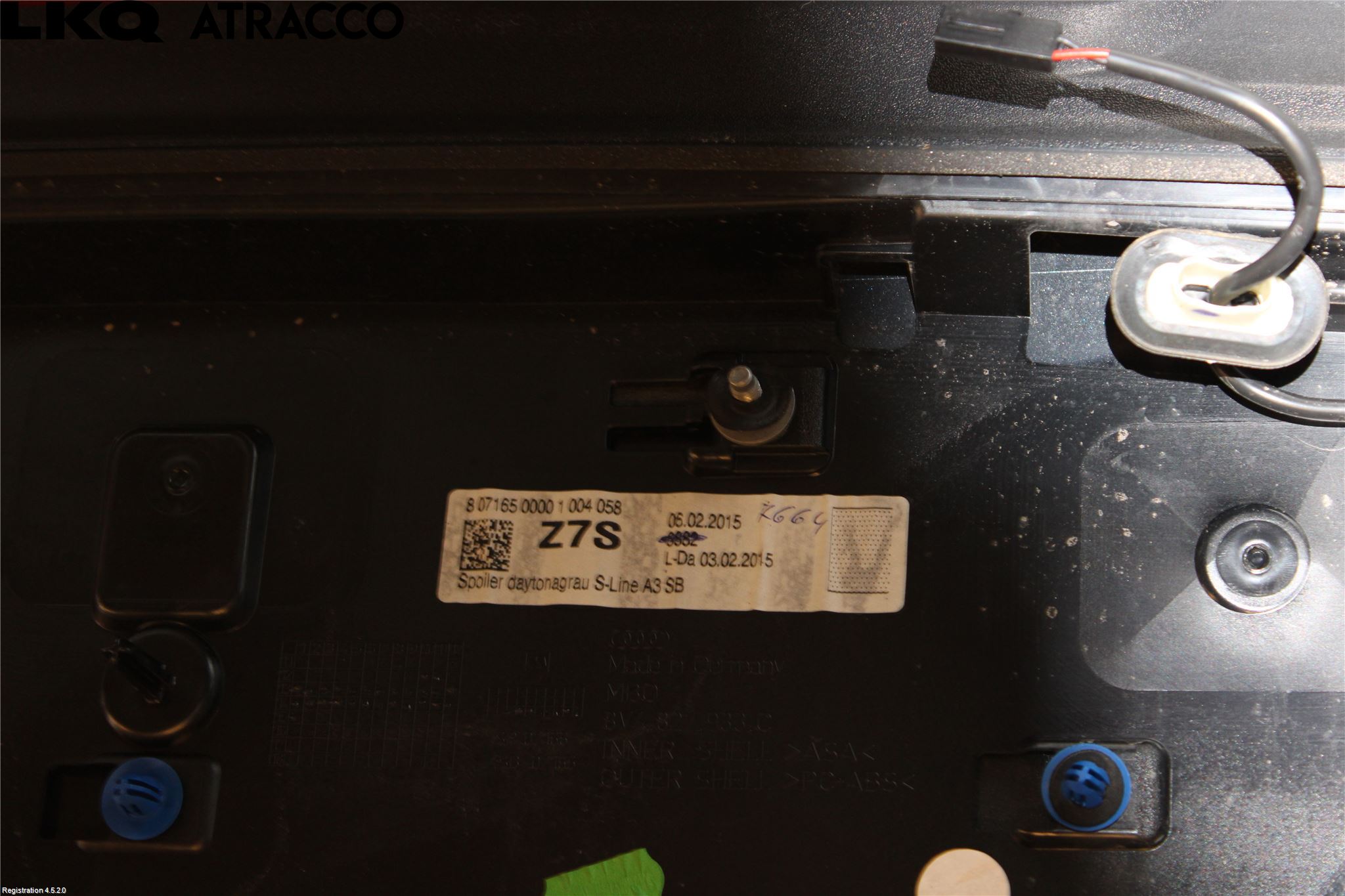 Audi A3/S3 05-13 Spoiler Bakluke