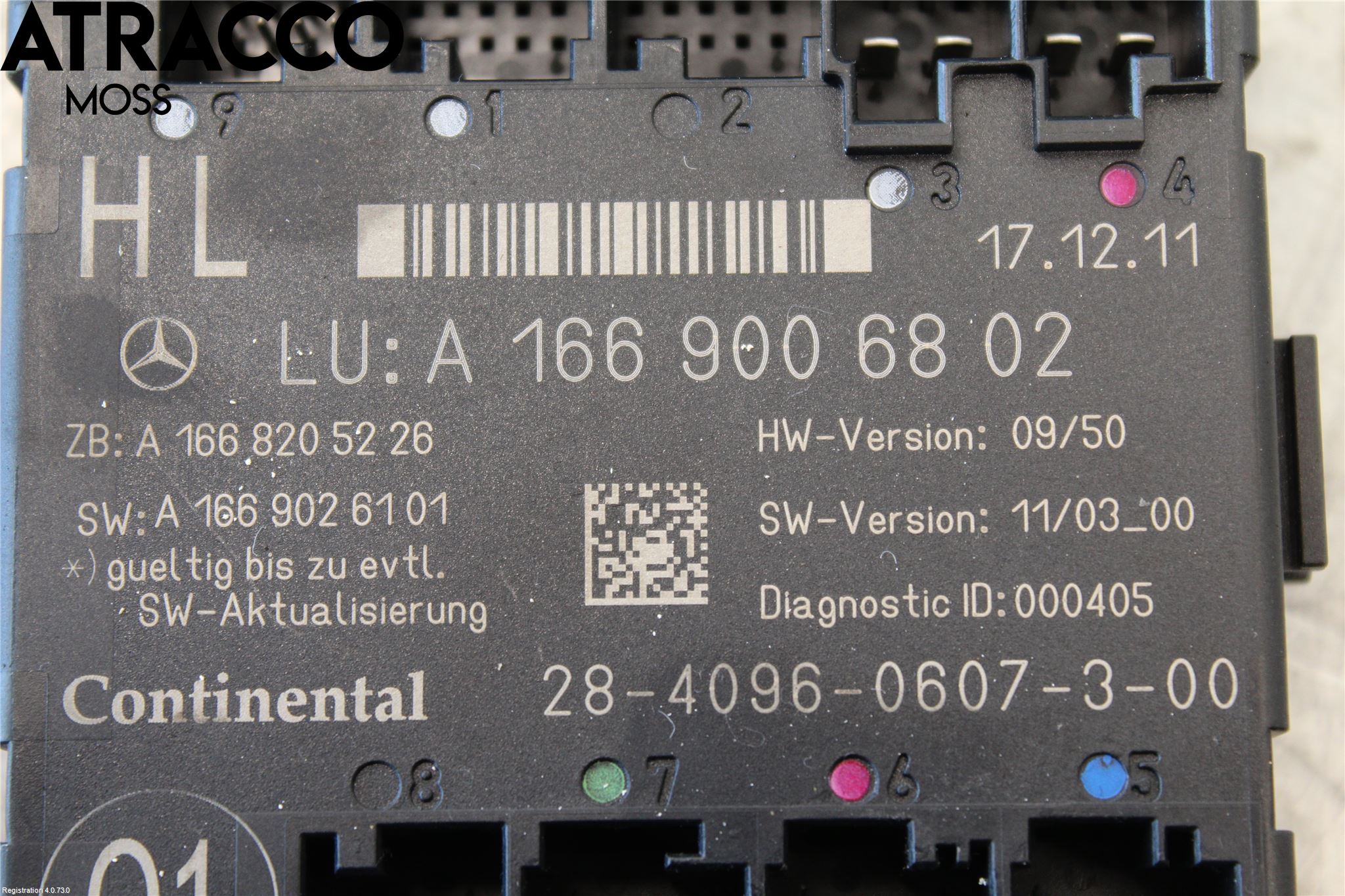 Mercedes-Benz MB GL/GLS-KLASS (X166) 12-19 Styreenhet Dør