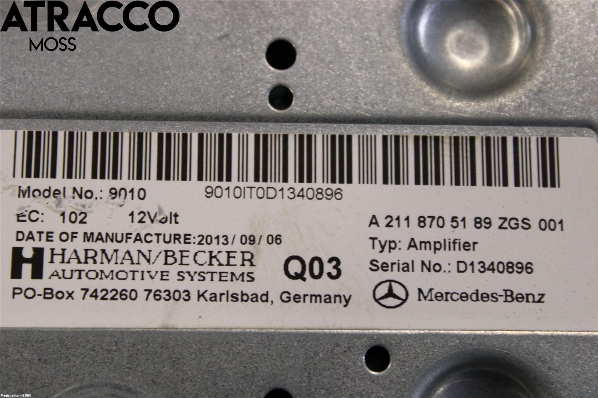 Mercedes-Benz MB E-KLASS (W212) 09-16 Stereo Forsterker