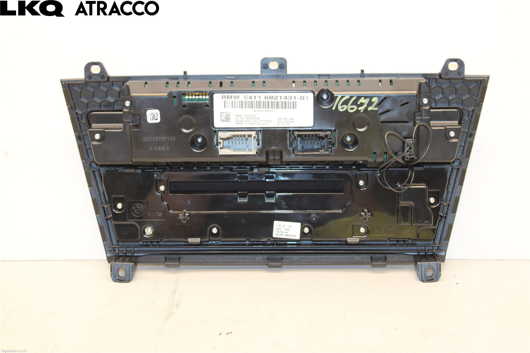 BMW X3 F25 10-17 Varme Ac Betjening-Display