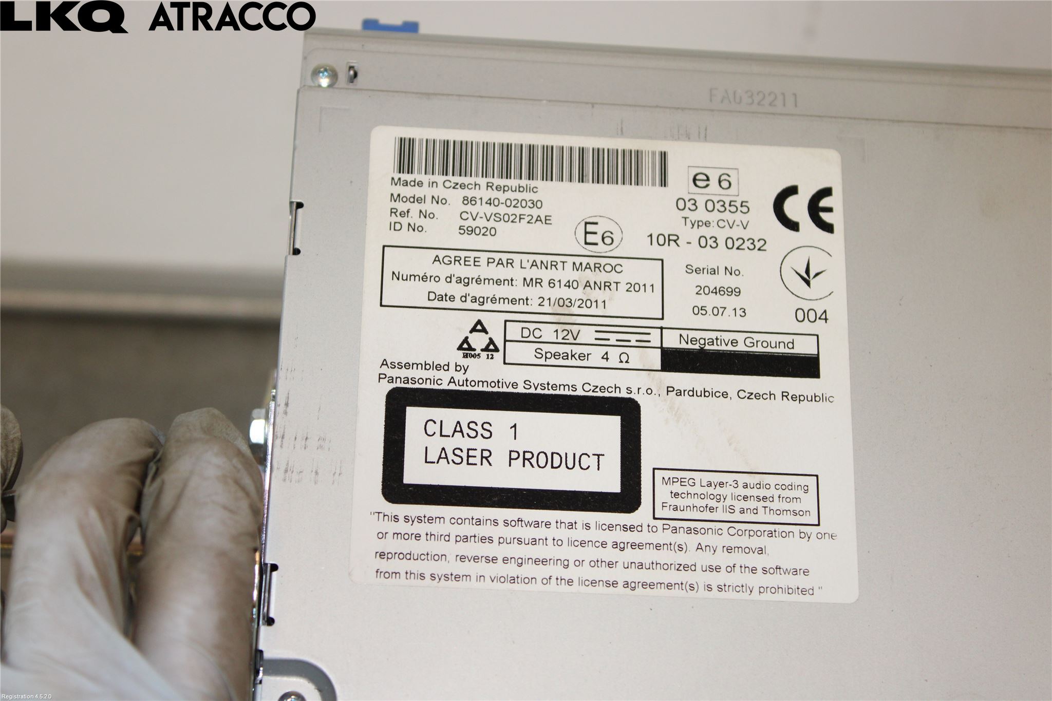 Toyota AURIS 13-19 Stereo Radio Med Cd