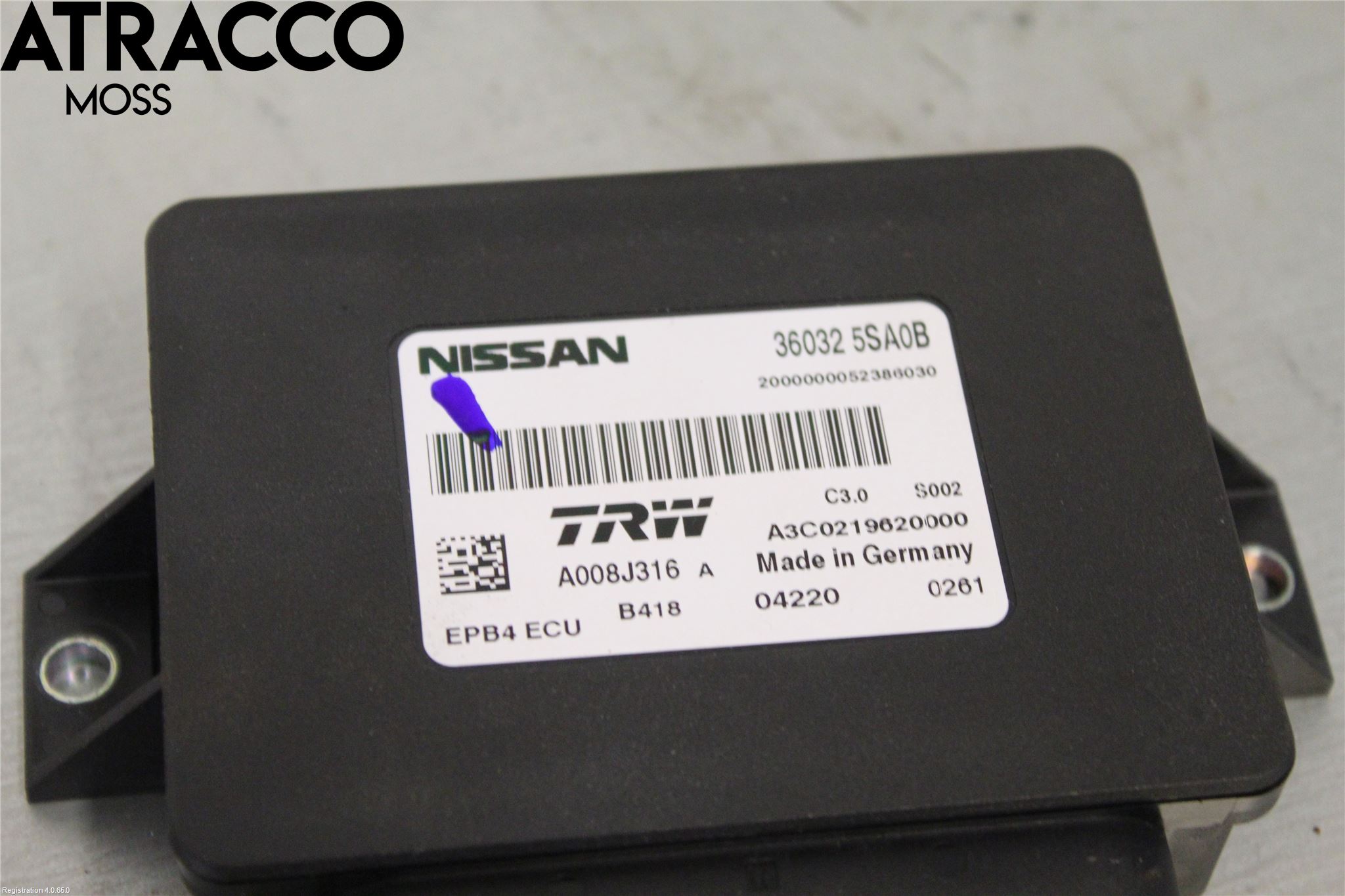 Nissan LEAF 18- Styreenhet Parkering