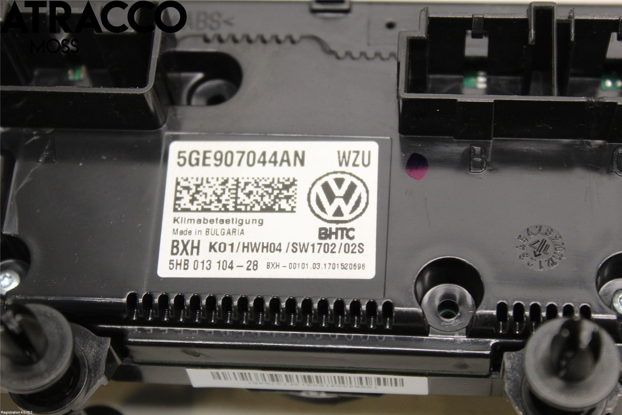 Volkswagen VW GOLF / E-GOLF VII 13-20 Varme Ac Betjening-Display