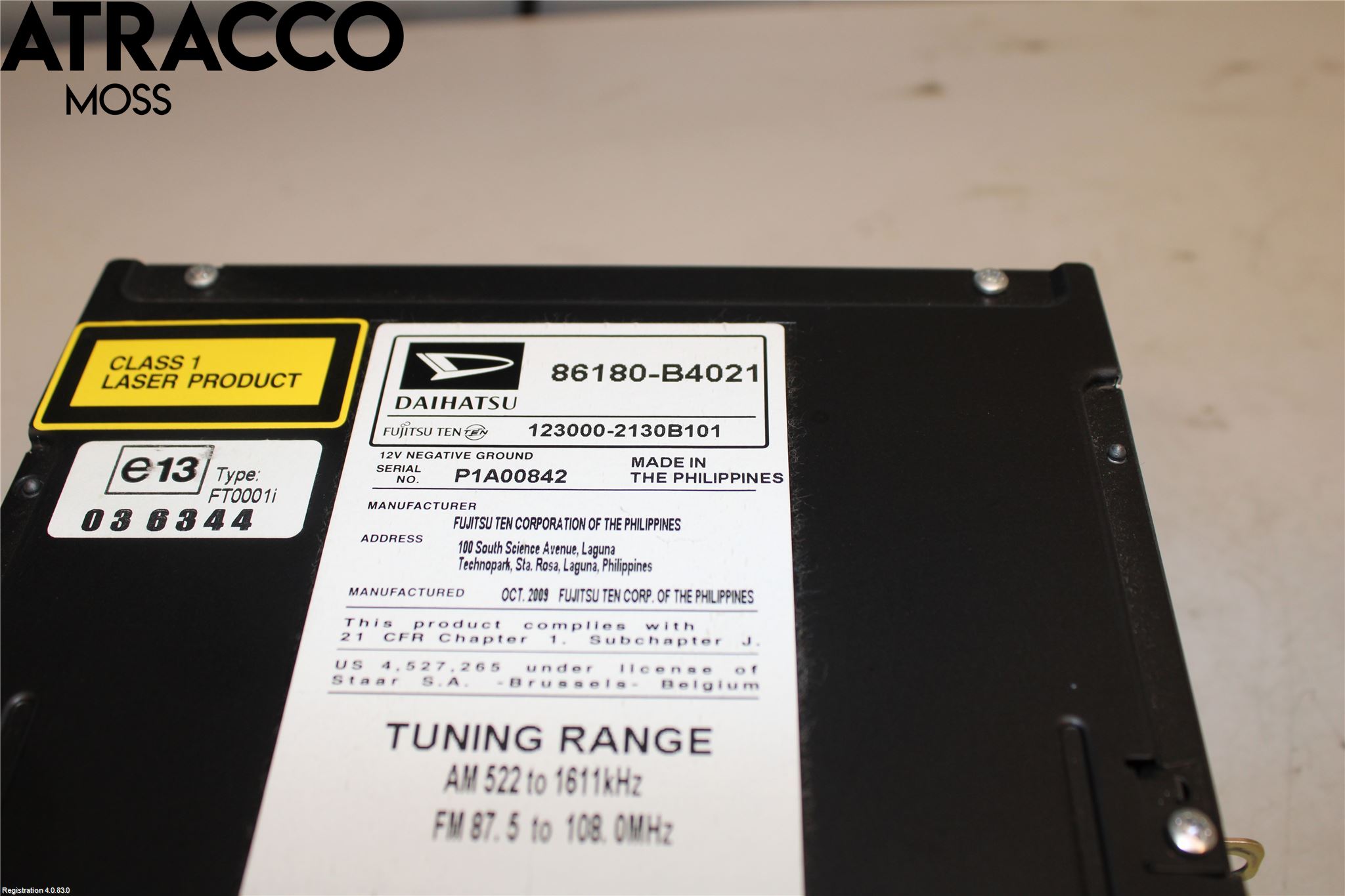 Daihatsu TERIOS Stereo Radio