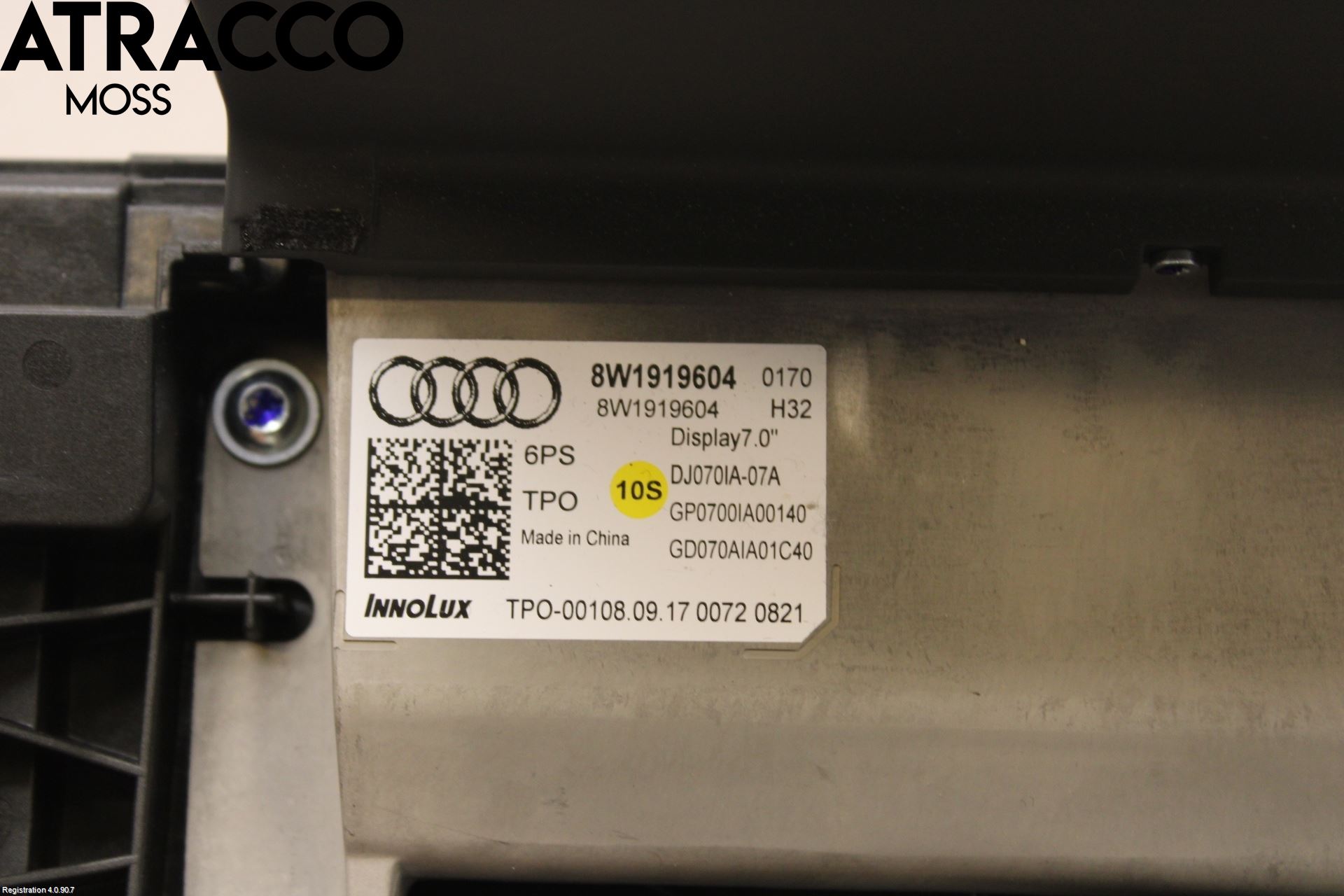 Audi A4 12-15 Instr Skjerm Dvd-Gps-Ac-Tlf