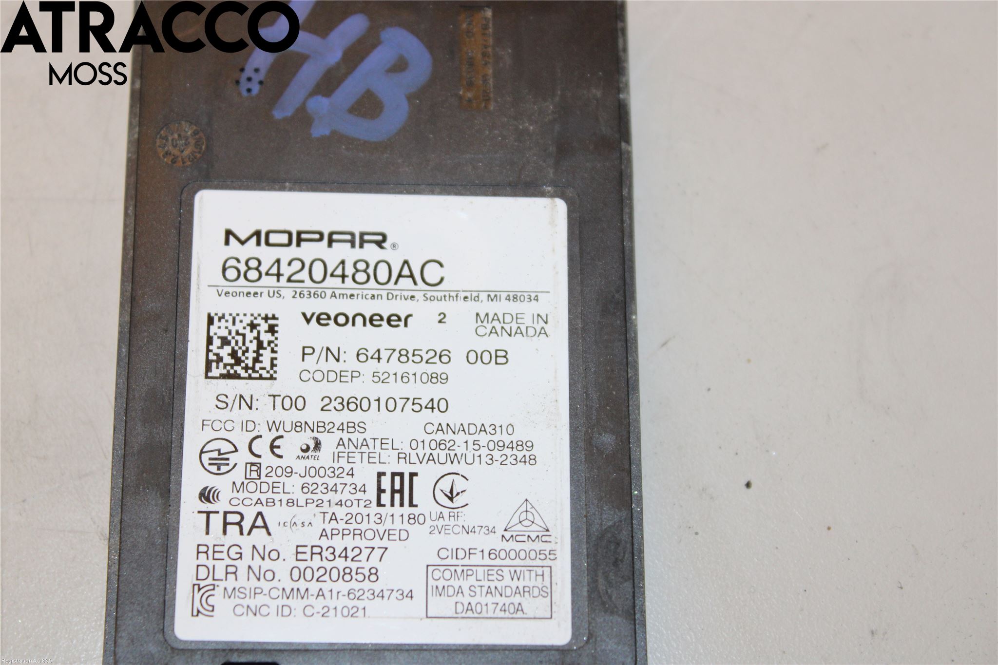 Jeep COMPASS Sensor Ryggesensor