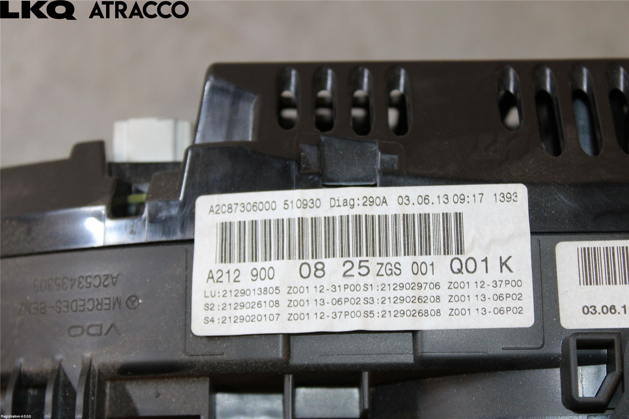 Mercedes-Benz MB E-KLASS (W212) 09-16 Instr Speedometer