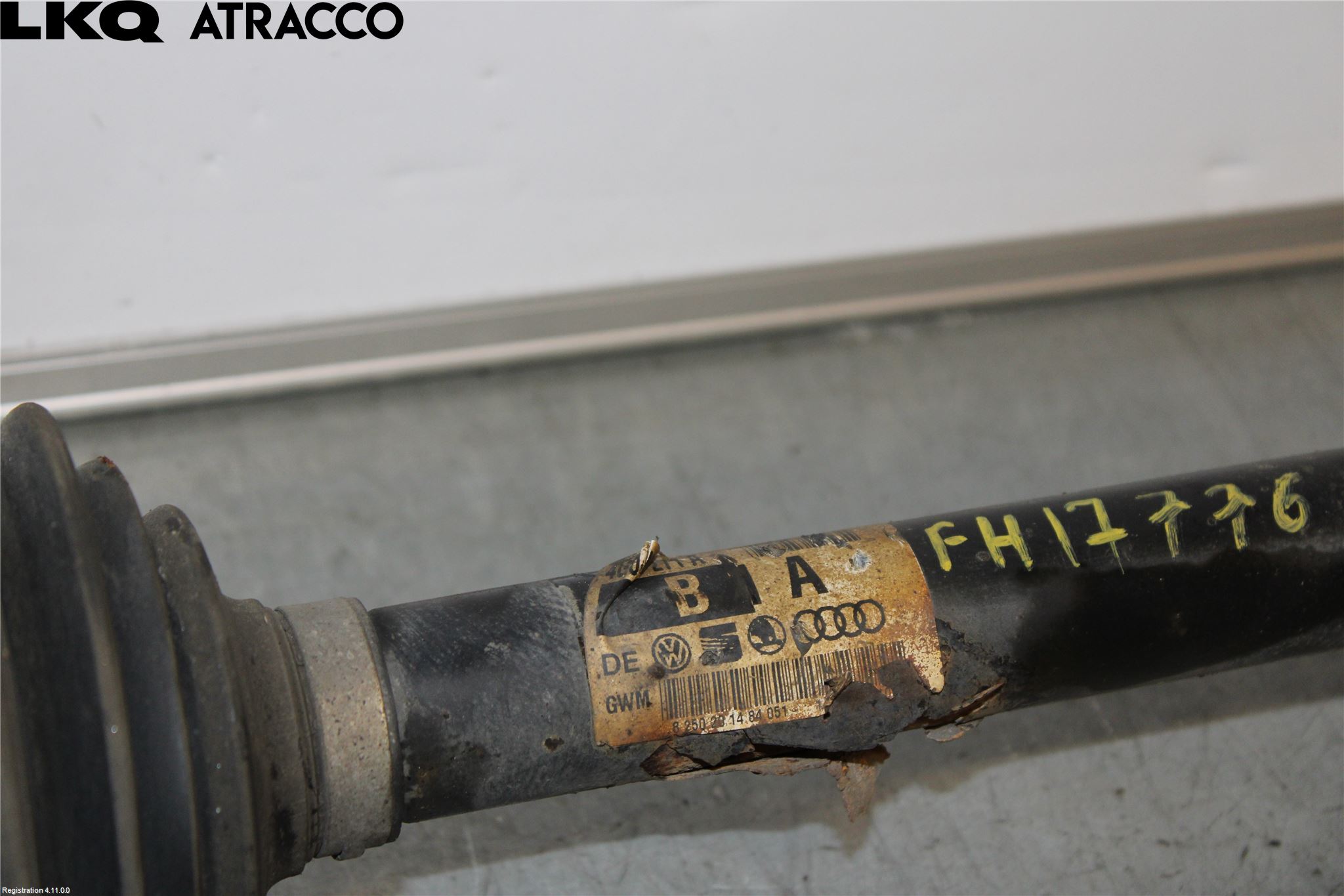 Audi A6/S6 4G 11-18 Drivaksel Foran Kompl Høyre