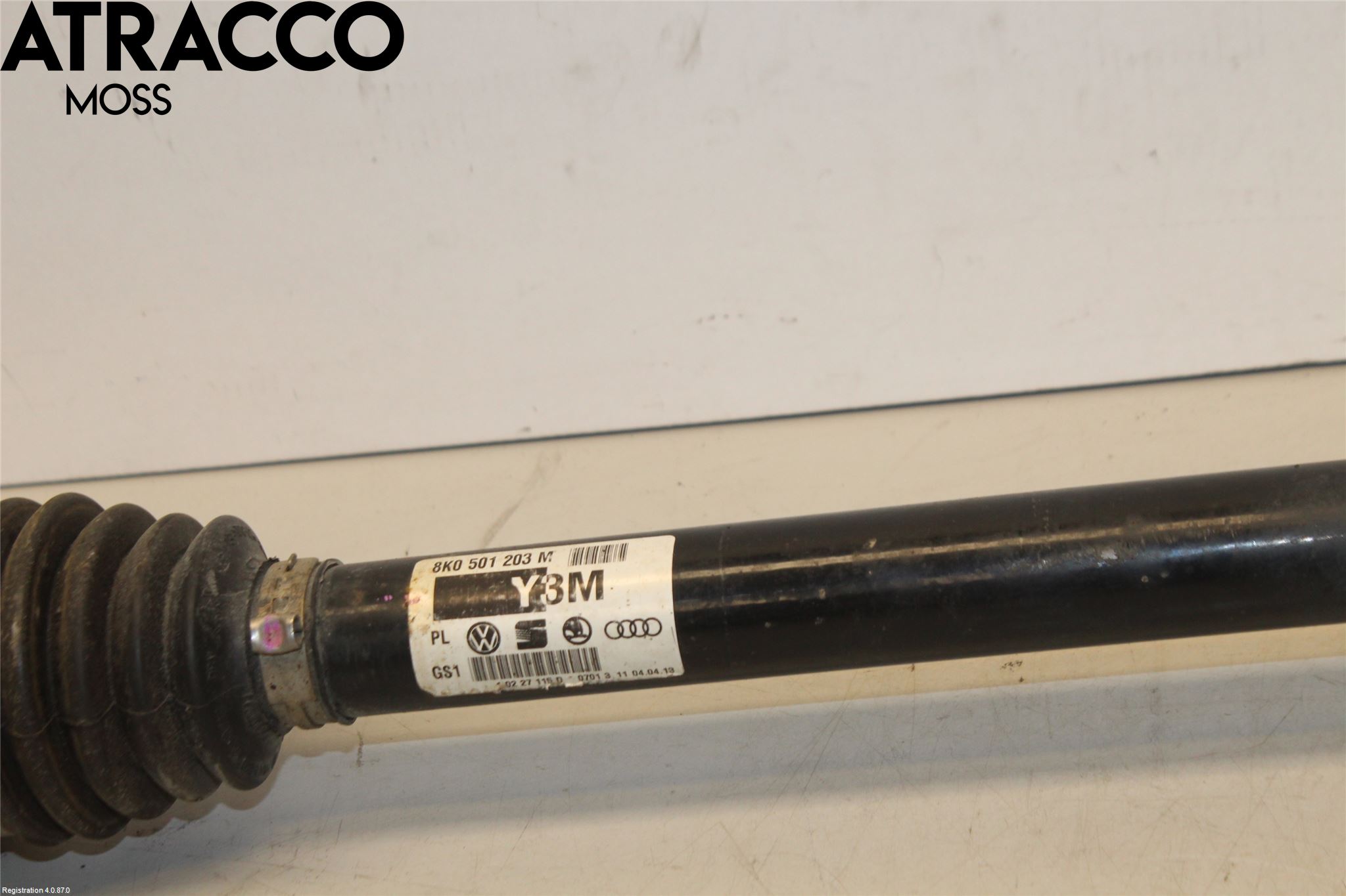 Audi A4 ALLROAD 09-16 Drivaksel Bak Kompl Venstre