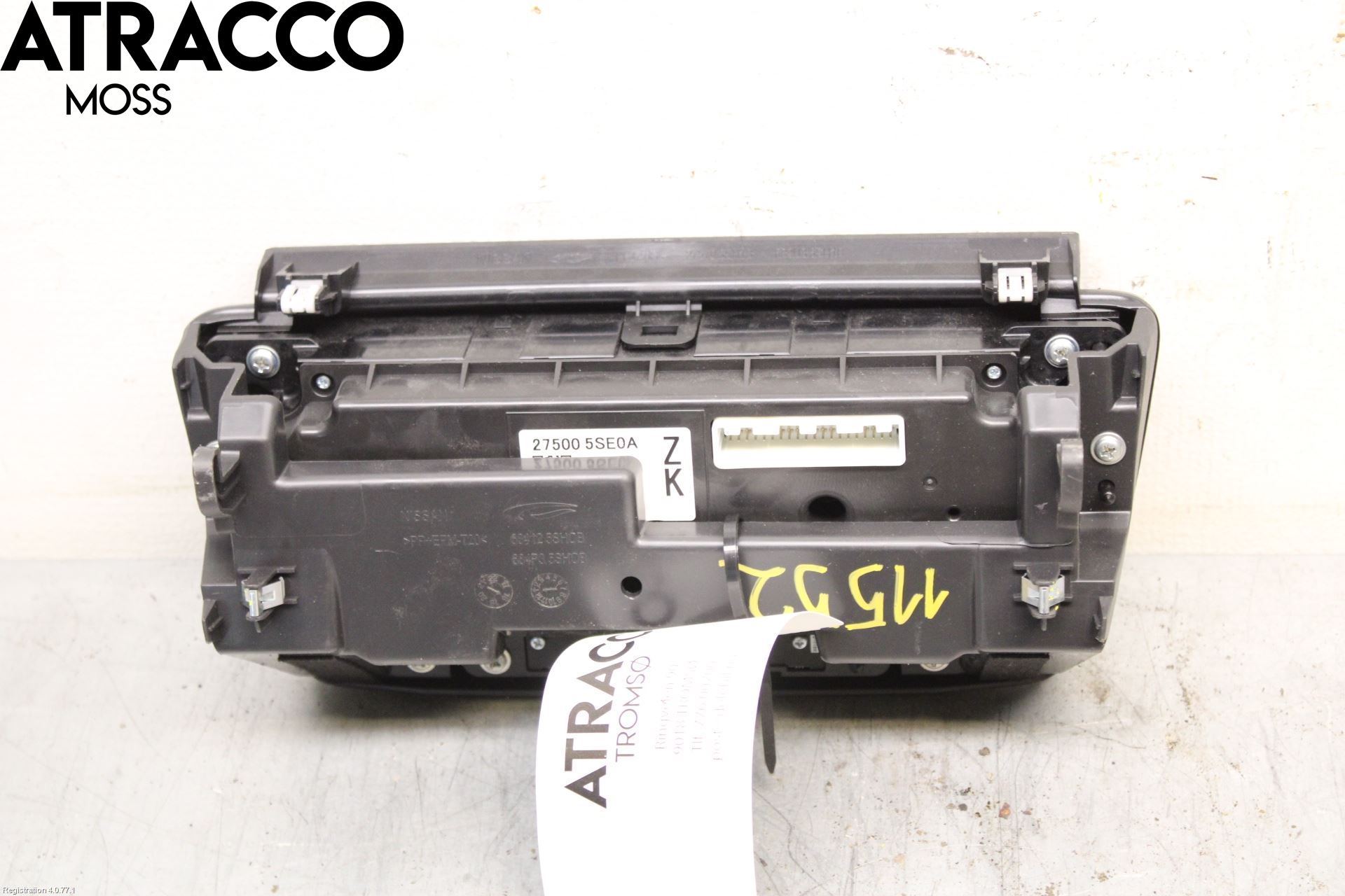 Nissan LEAF 18- Varme Ac Betjening-Display