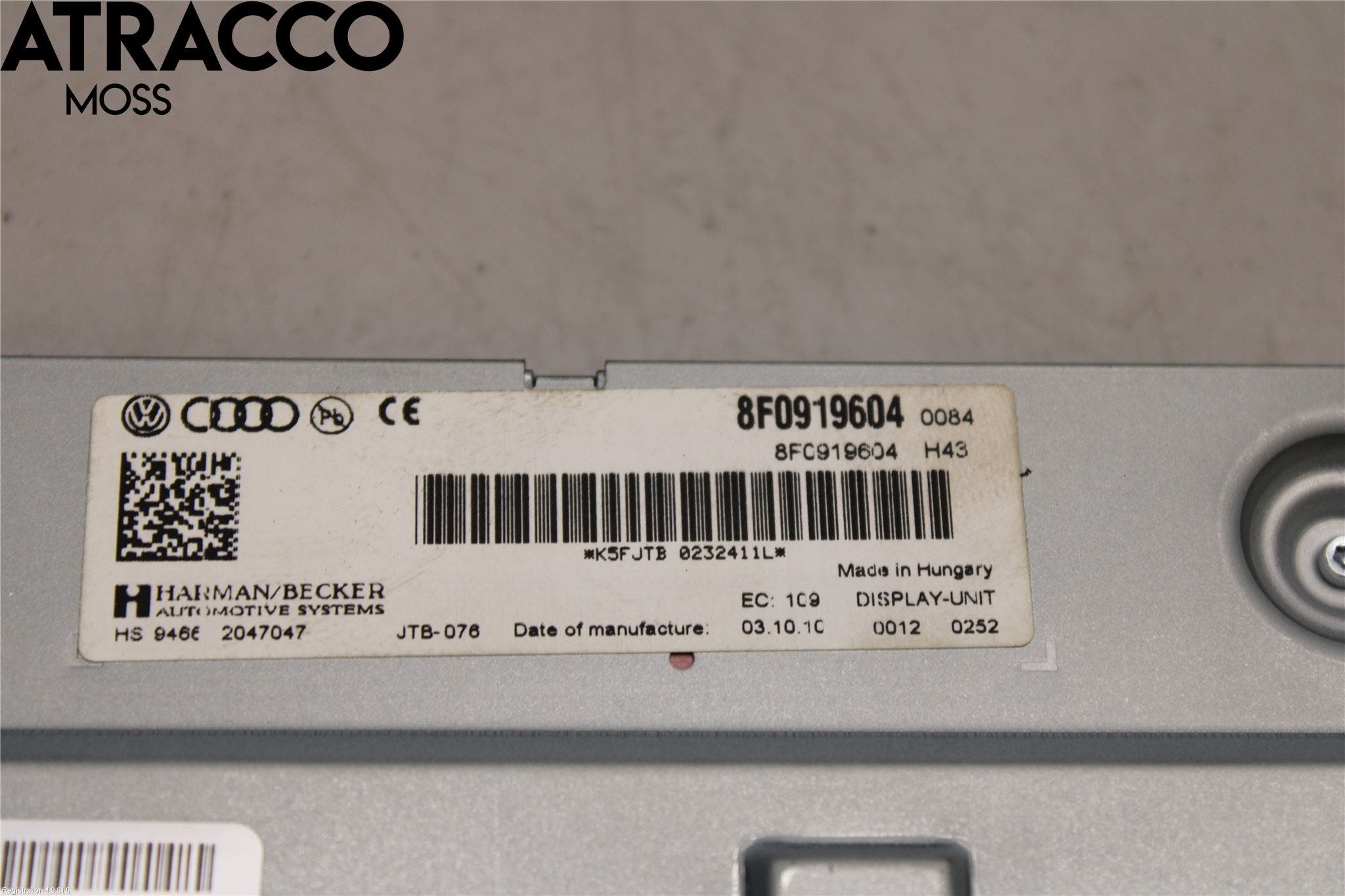 Audi Q5 09-16 Multifunktionsdisplay