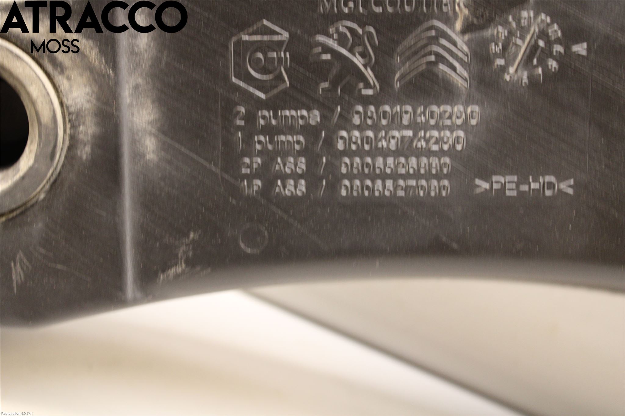 Peugeot 308 14-21 Spylerbeholder Frontrute-Lykte