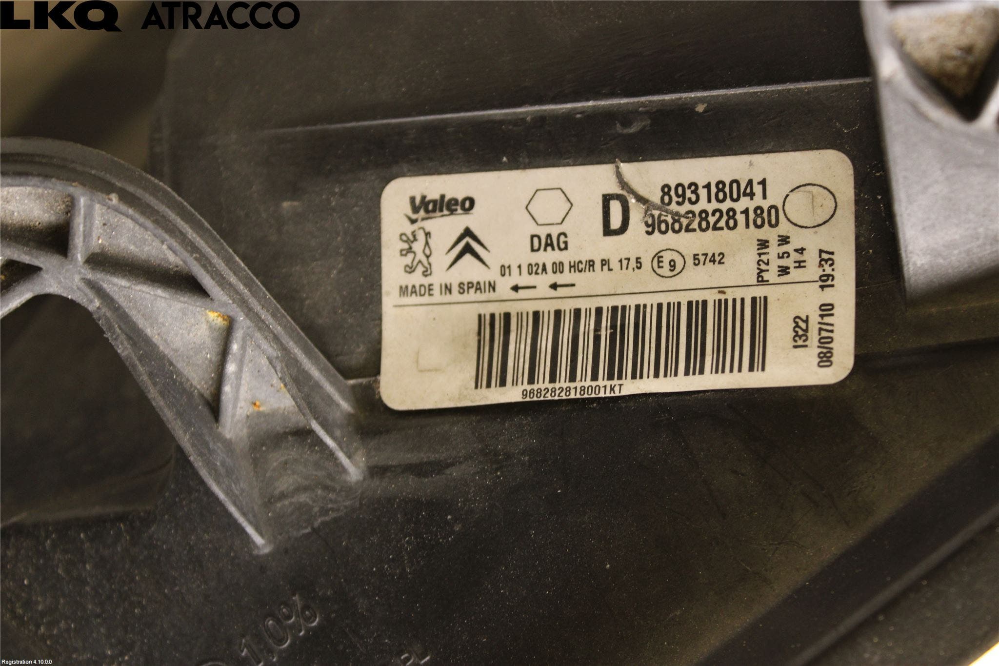 Citroen BERLINGO 08-18 Frontlykt Høyre