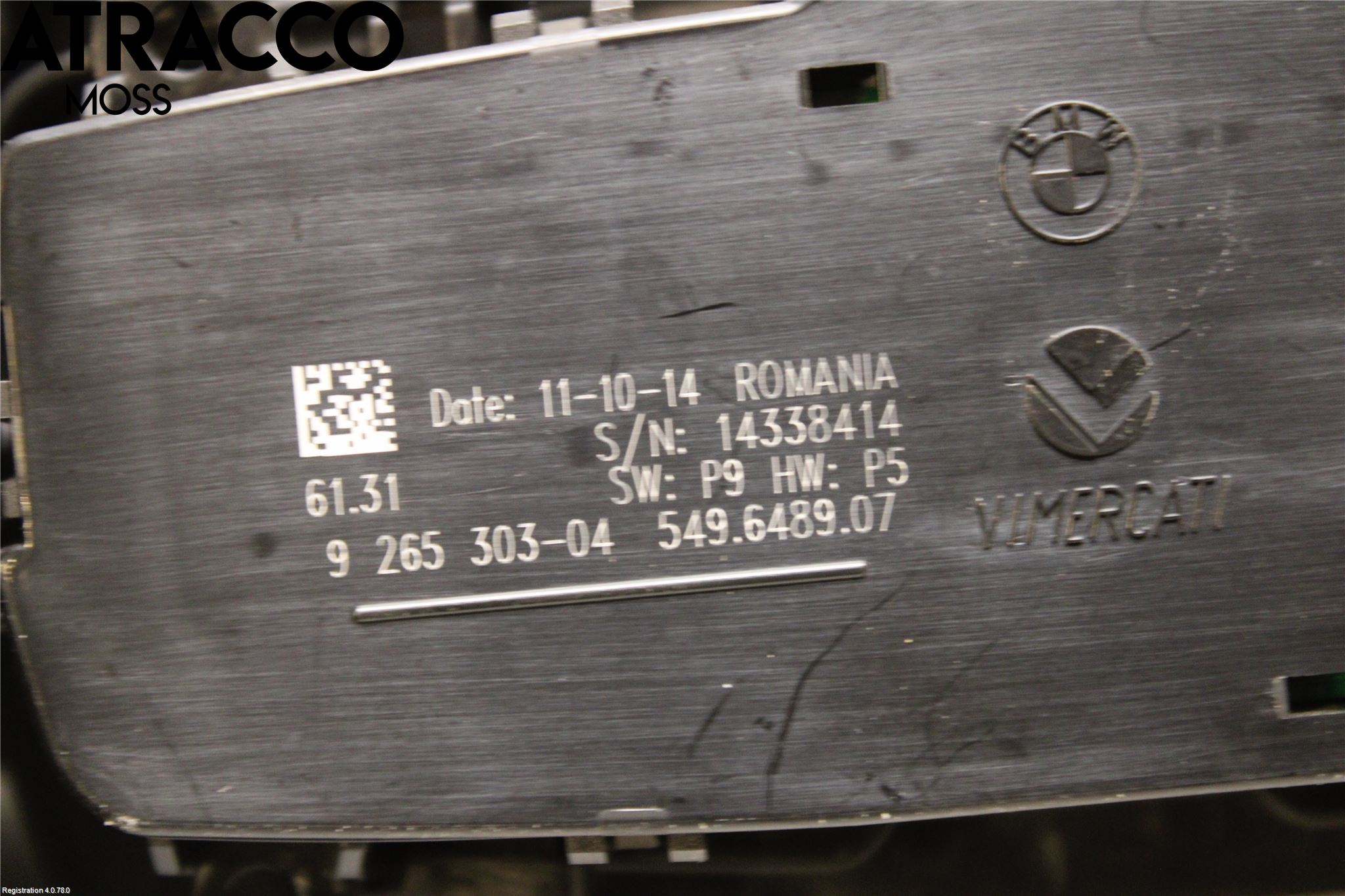 BMW 3 F30/F31/F80 12-19 Bryter Hovedlys