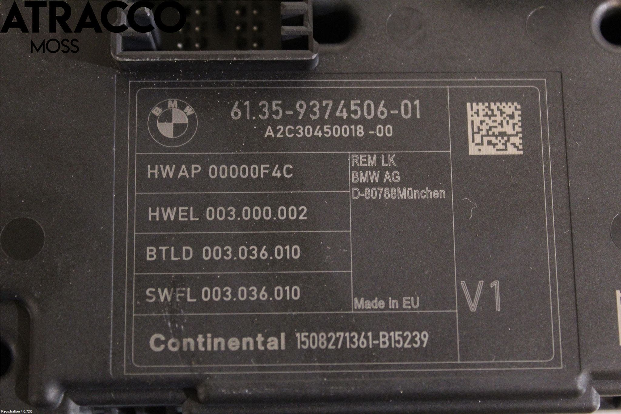 BMW 1 F20/F21 11-19 Styreenhet Øvrig