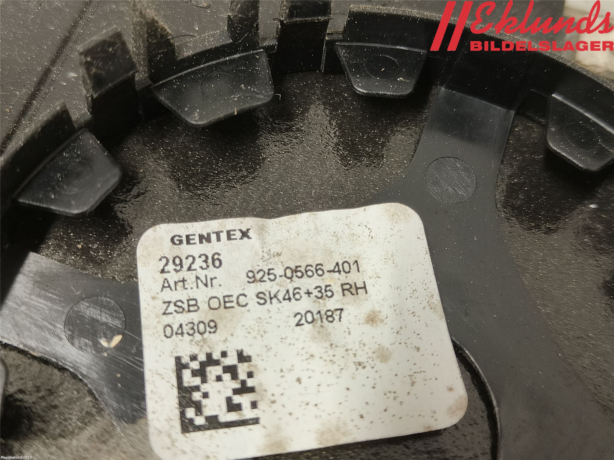 Skoda SUPERB 09-15 Speil Glass H
