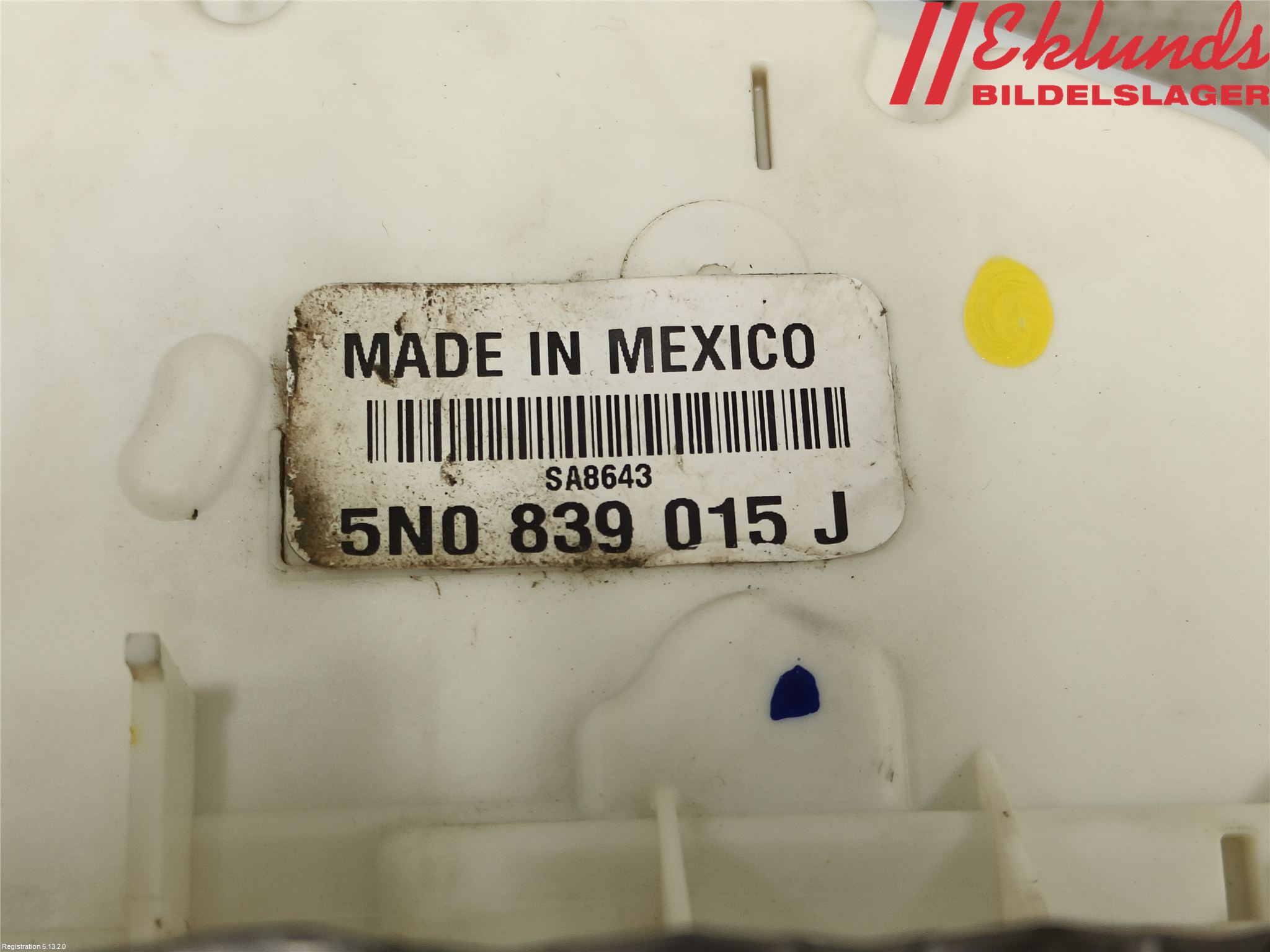 Volkswagen VW AMAROK 2H 10-22 Dørlås - Låsekasse