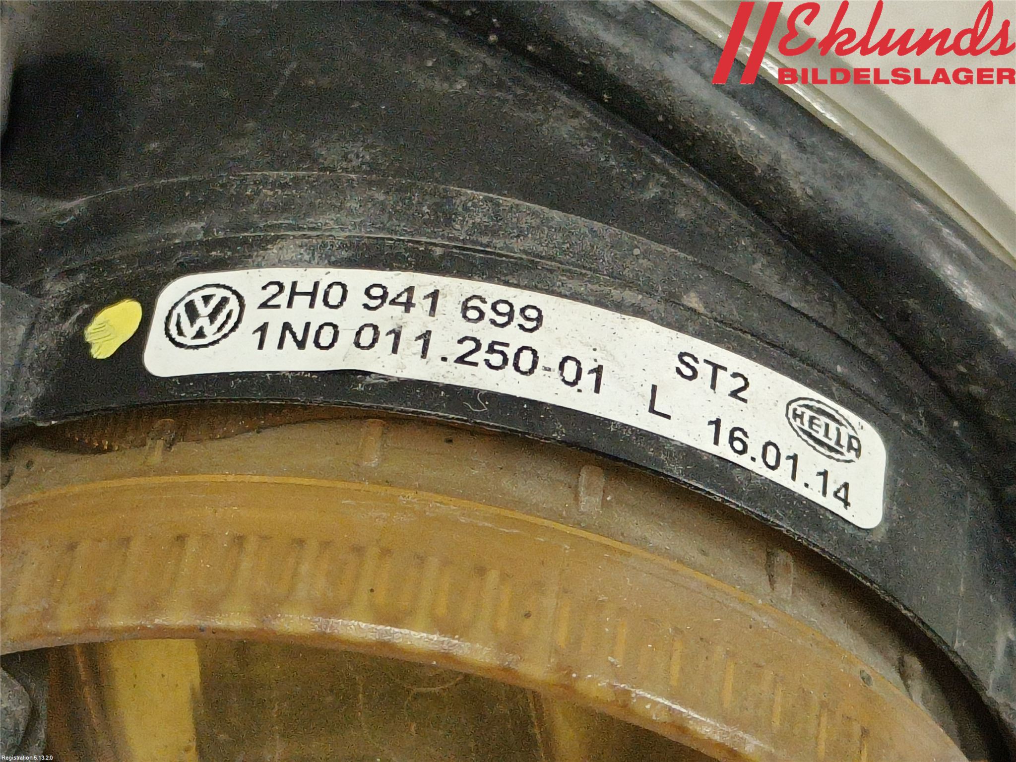 Volkswagen VW AMAROK 2H 10-22 Frontlykt-Kurve-Tåkelys