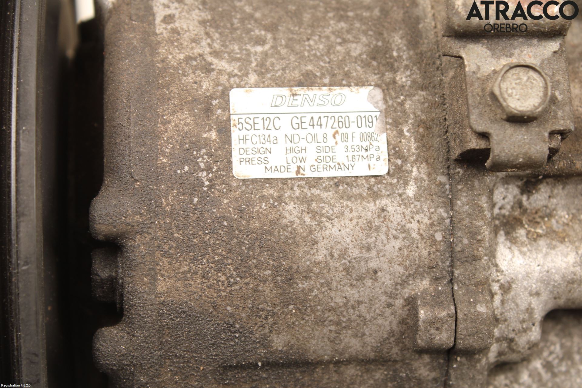 Toyota COROLLA VERSO 04-07 Varme Ac Kompressor