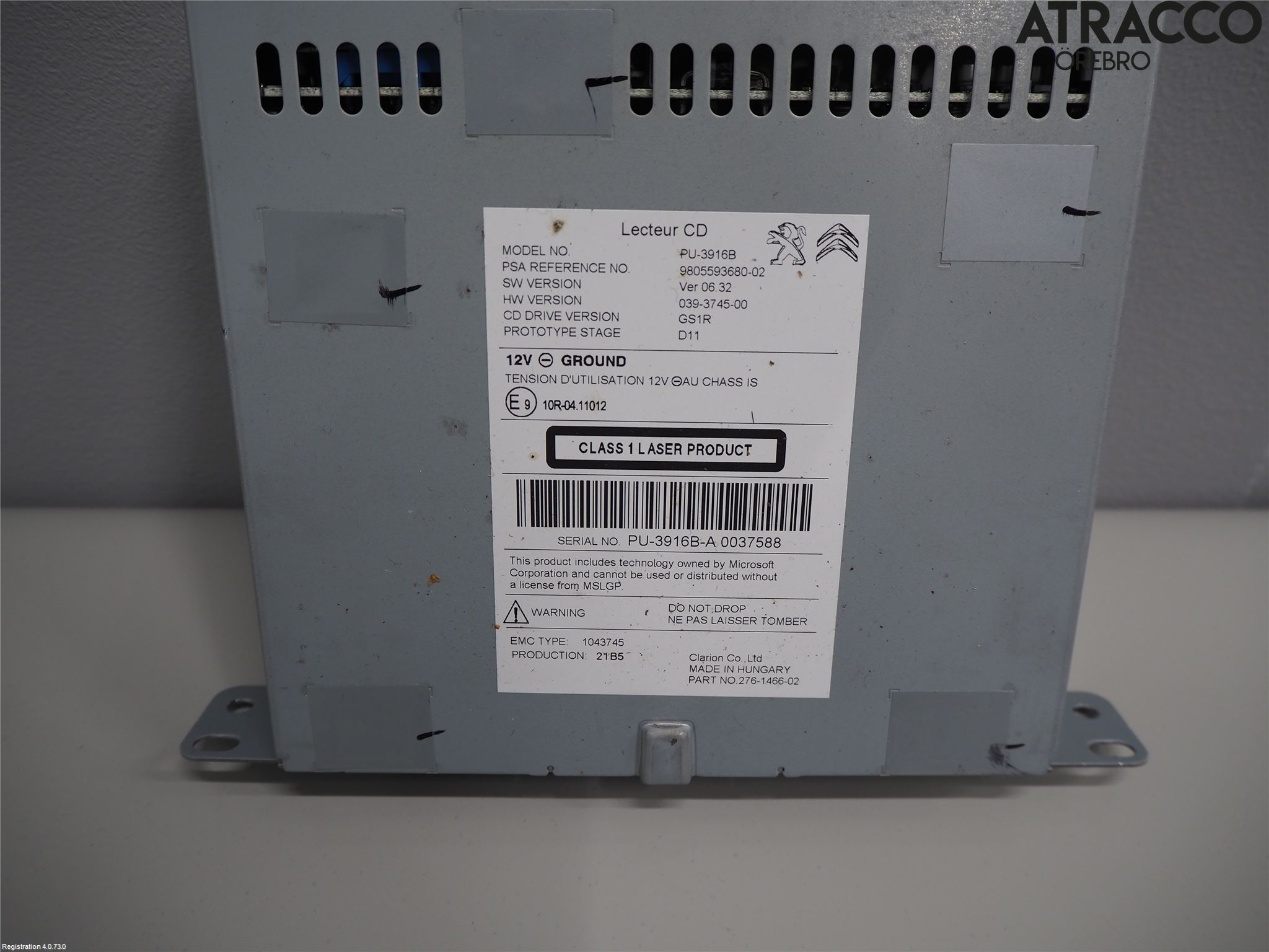Citroen C4 II 11-18 Stereo Radio