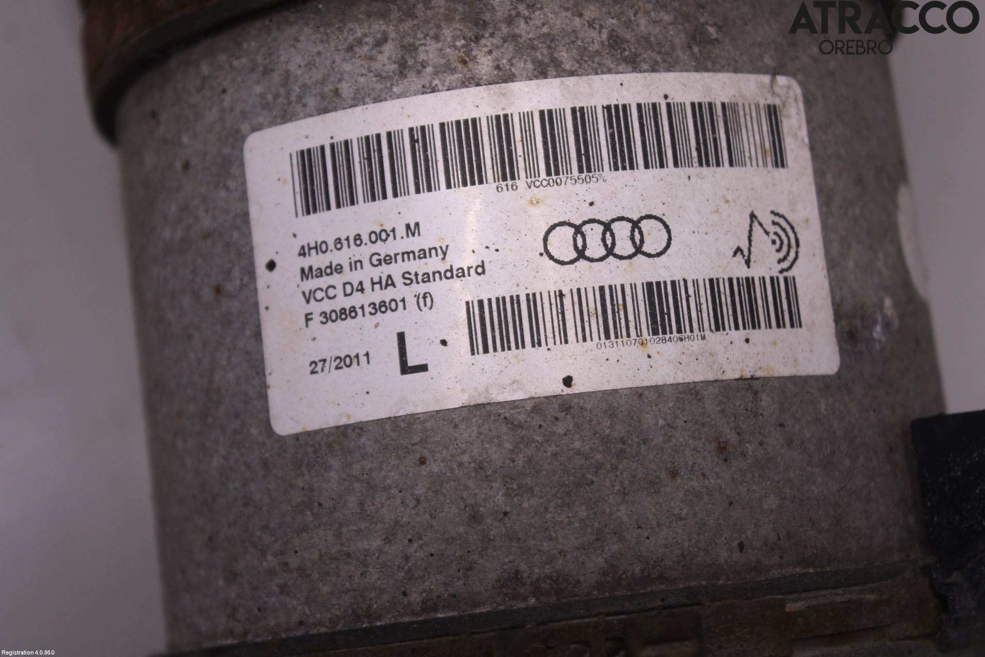 Audi A8/S8 4H 10-17 Fjærbein Bak Venstre