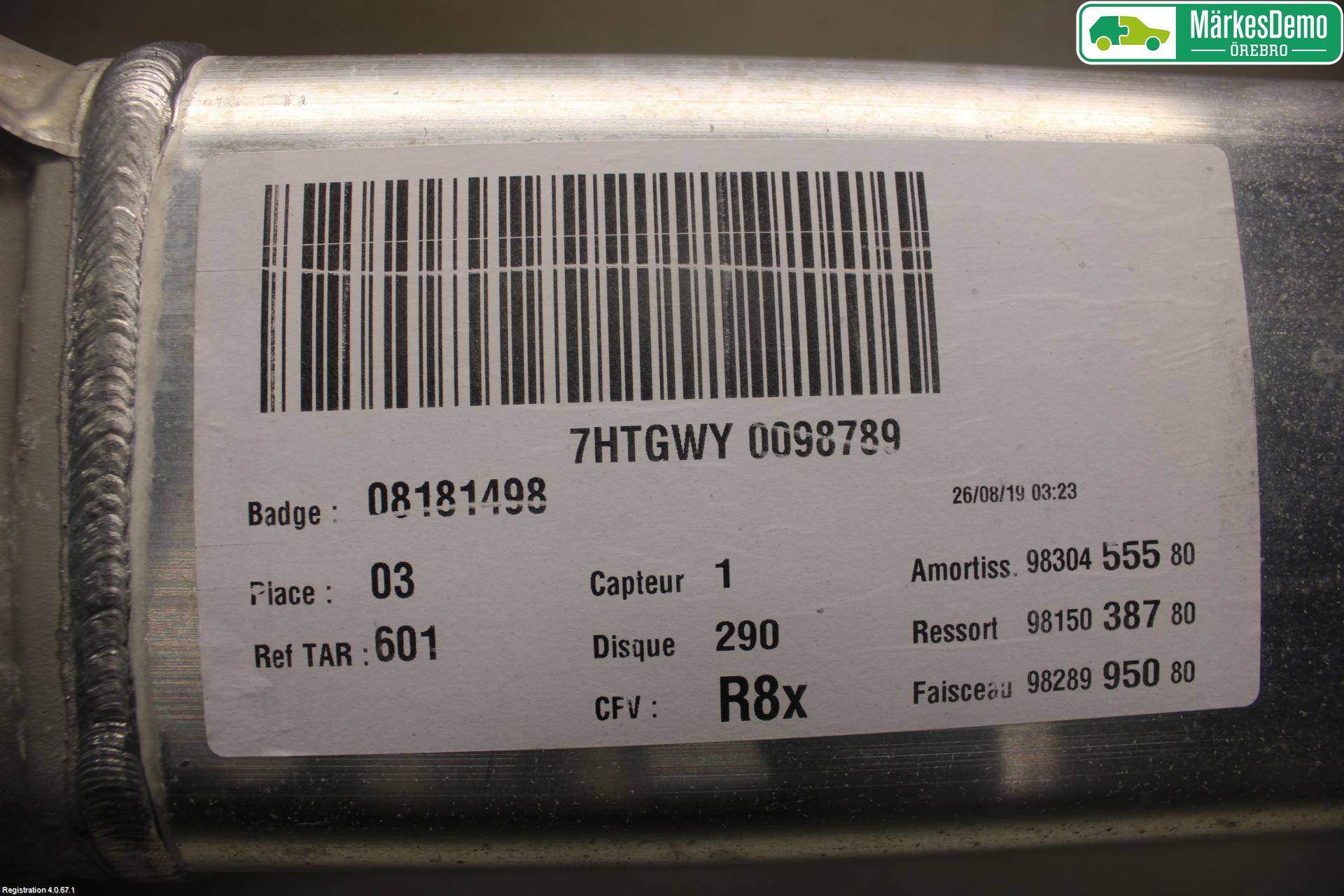 Peugeot 508 19- Bakaksel Feste Travers-Ramme