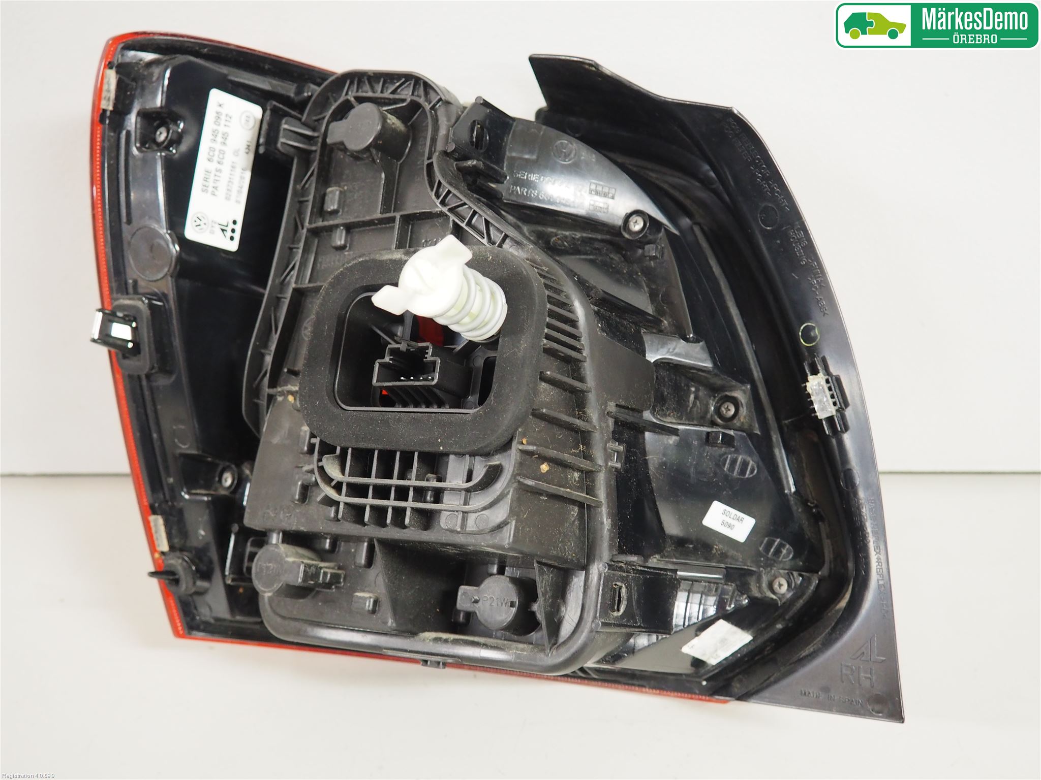 Volkswagen VW POLO 10-17 Baklykt Høyre