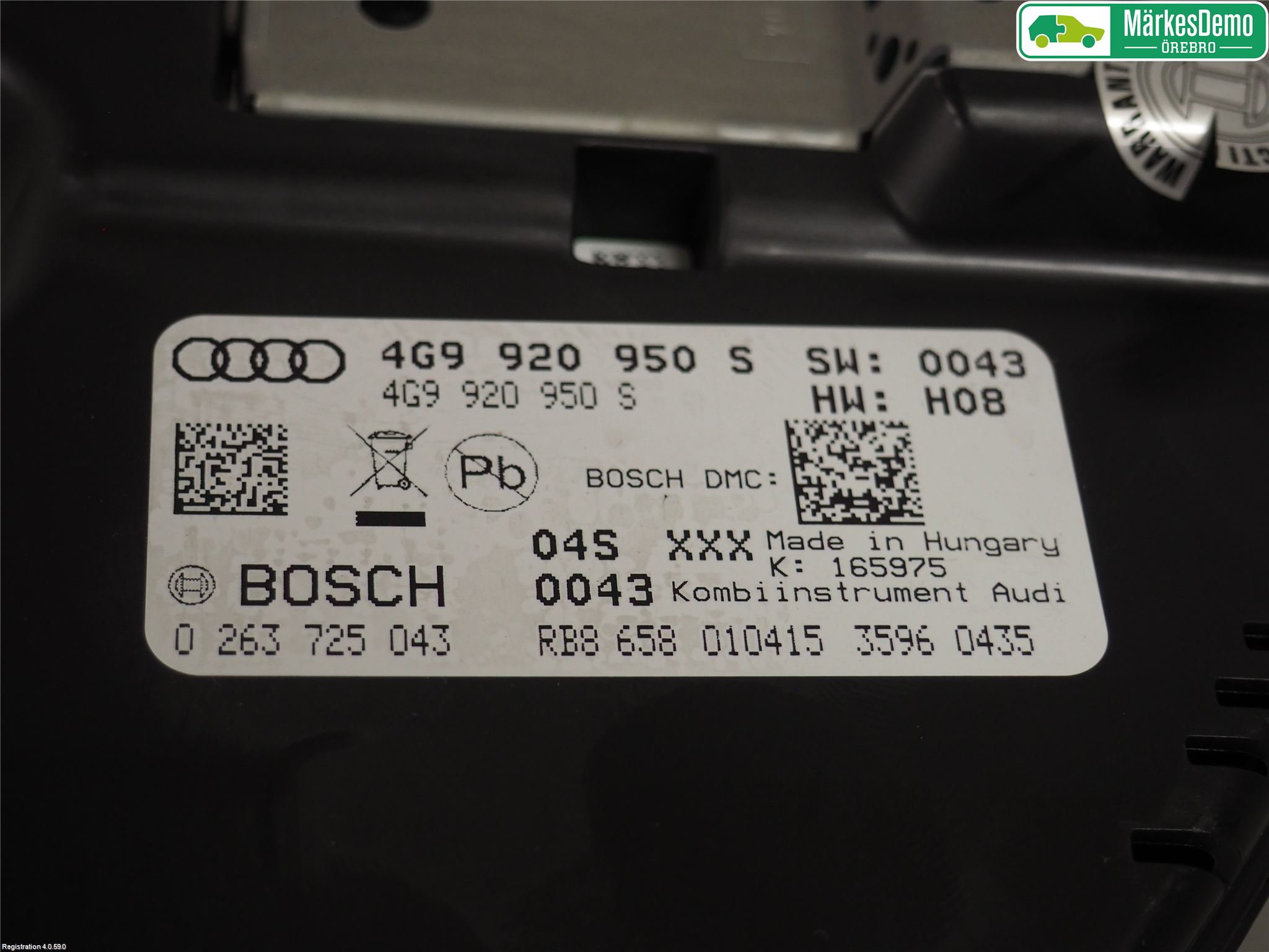 Audi A6 ALLROAD 12-18 Instr Kombinert
