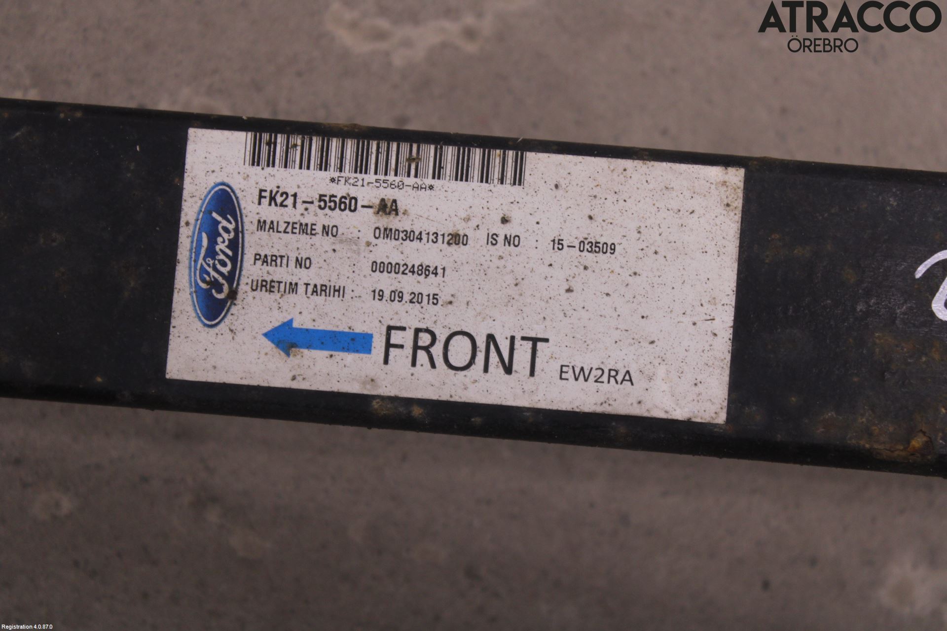 Ford TRANSIT SKÅP/BUSS 14-22 Fjær Bak Blad