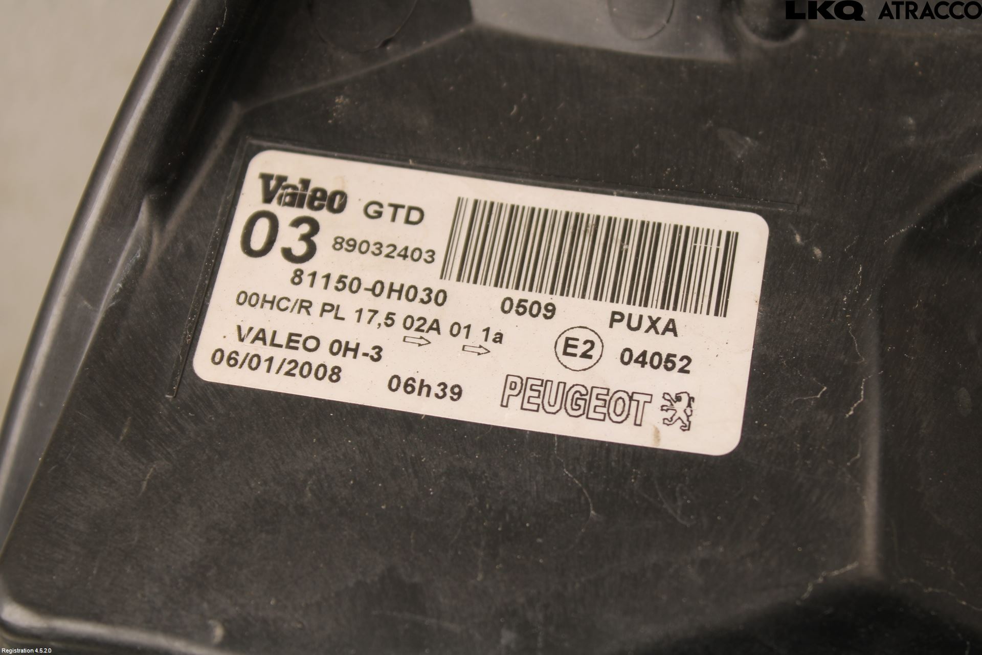 Peugeot 107 Frontlykt Venstre