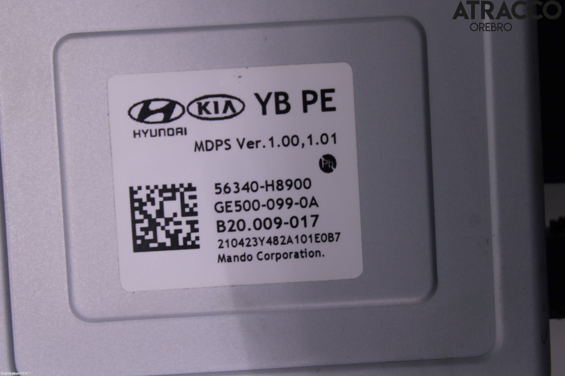Kia RIO 17- Rattakselaggregat Innebygd Servo