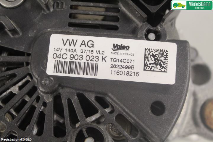 Volkswagen VW GOLF / E-GOLF VII 13-20 Dynamo