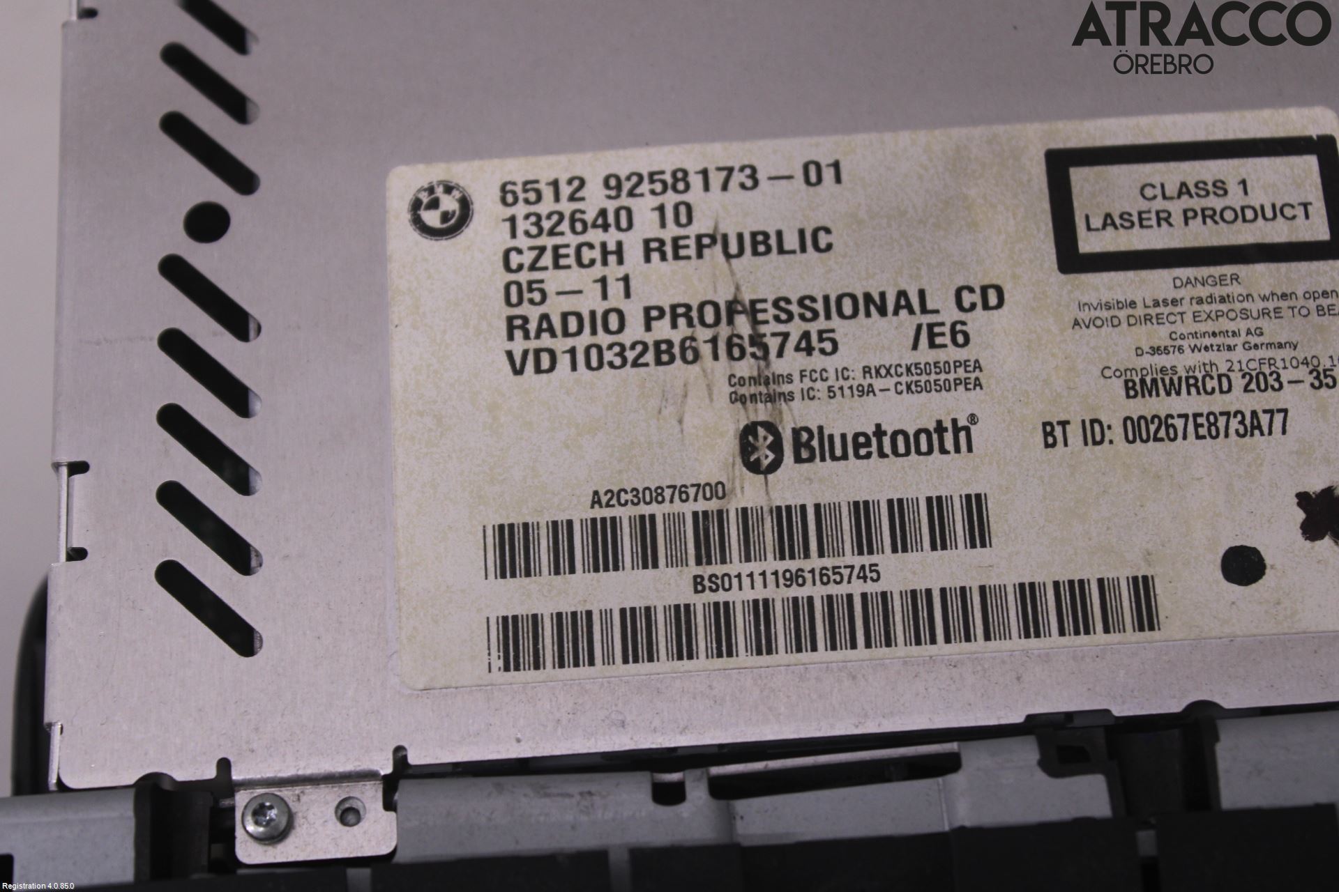 BMW X1 E84 10-15 Stereo Radio Med Cd