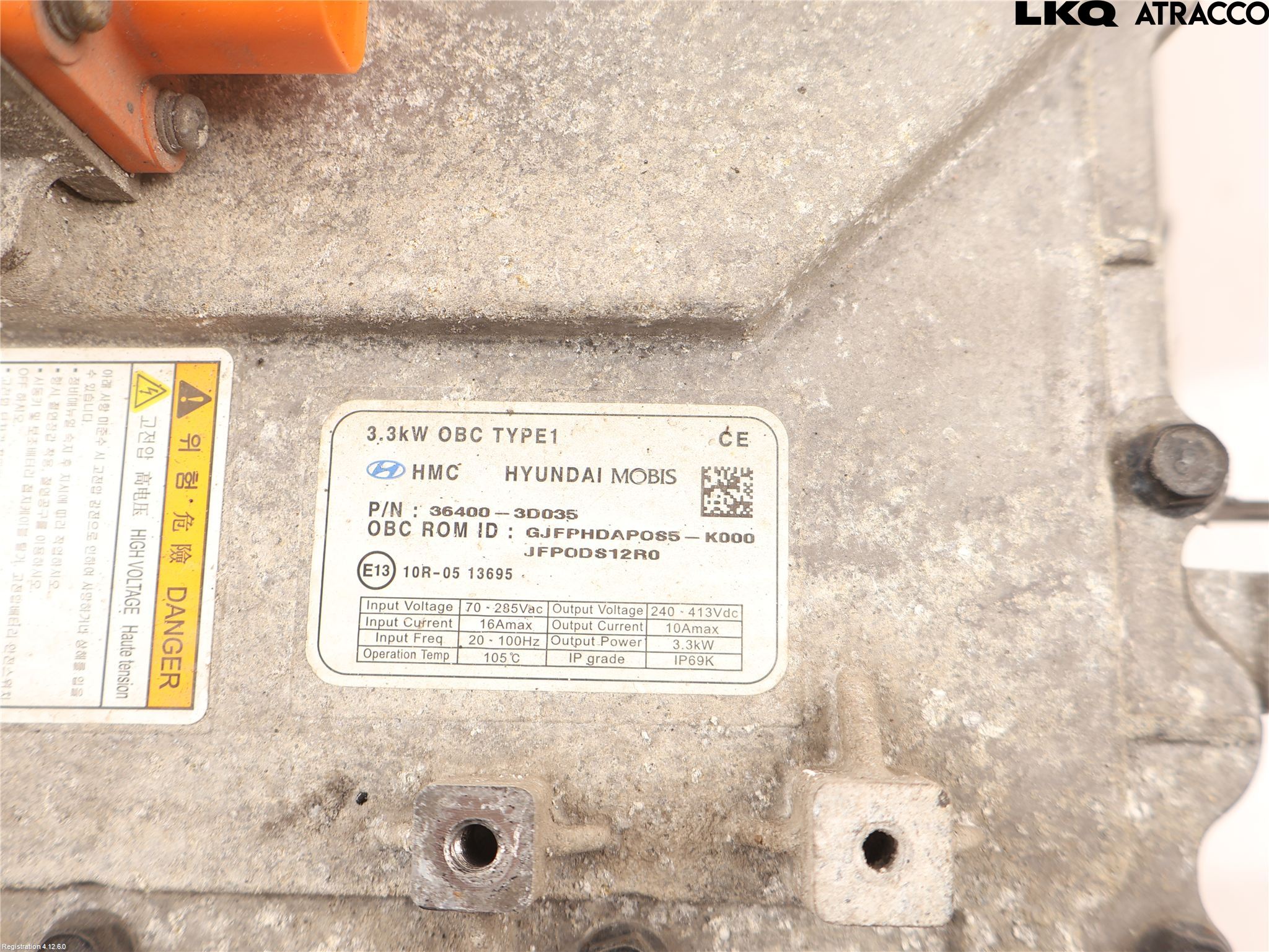 Kia OPTIMA 16-20 Batterilader Hybrid