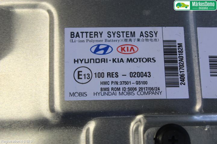 Kia NIRO (DE) 17-22 Hybrid Batteri