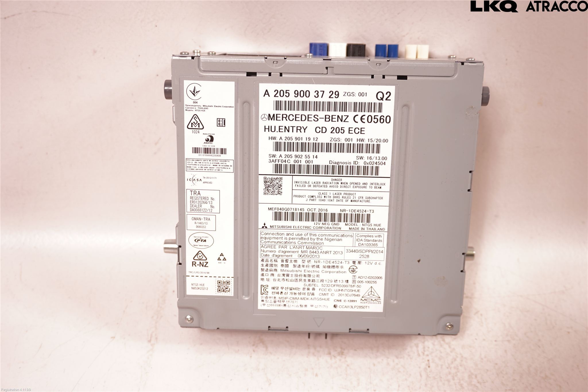 Mercedes-Benz MB C-KLASS (W205) 14-21 Stereo Radio Med Cd