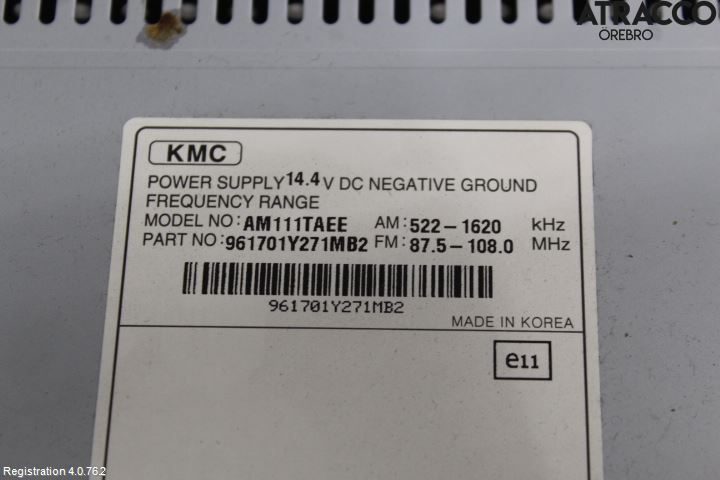 Kia PICANTO 12-17 Stereo Radio