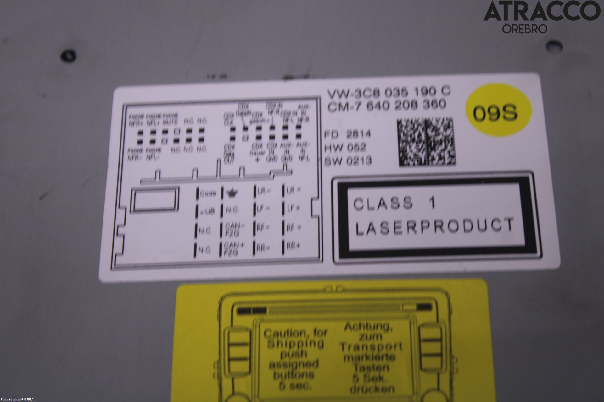 Volkswagen VW PASSAT 11-14 Stereo Radio Med Cd