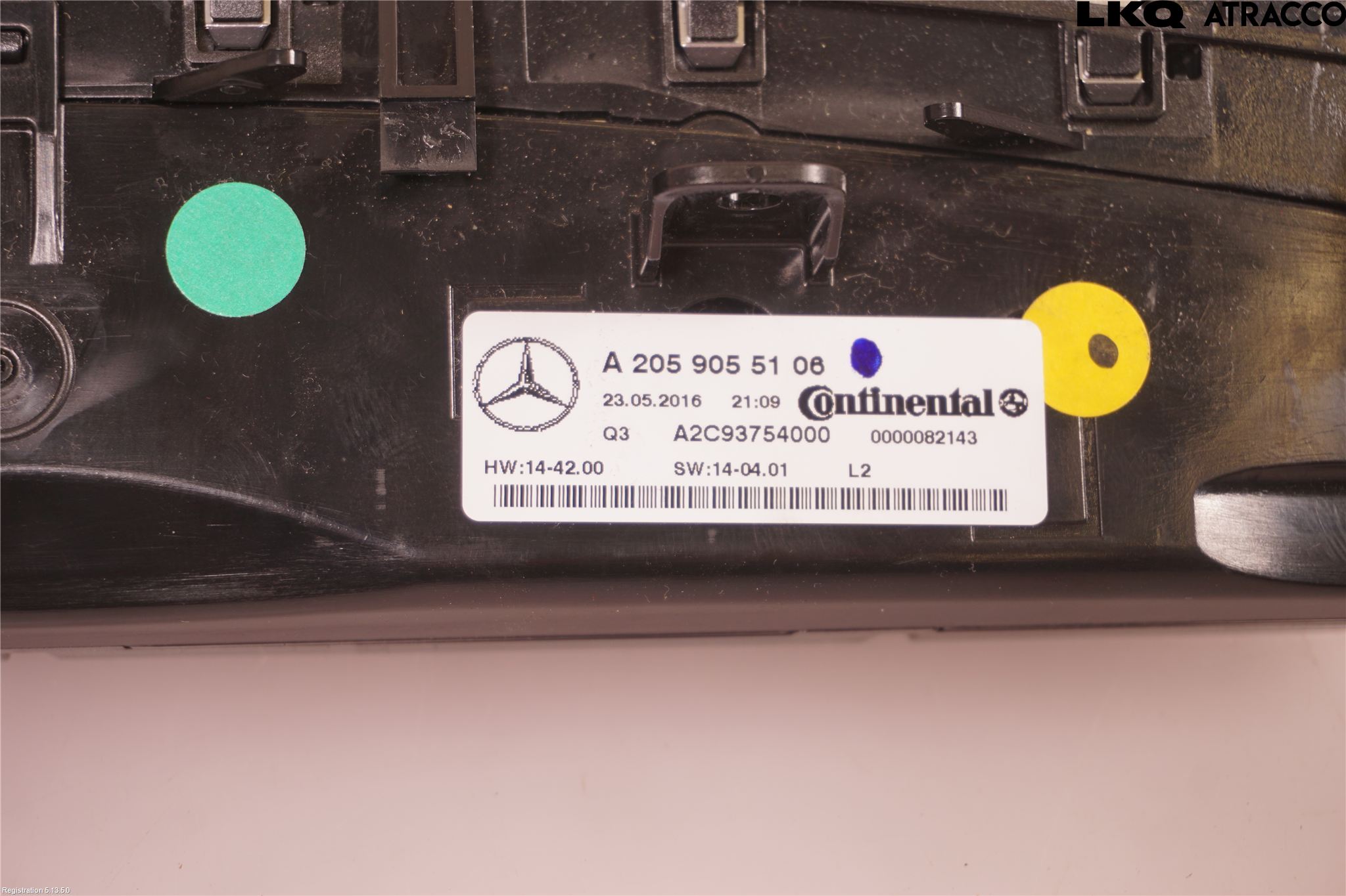 Mercedes-Benz MB C-KLASS (W205) 14-21 Varme Ac Betjening-Display