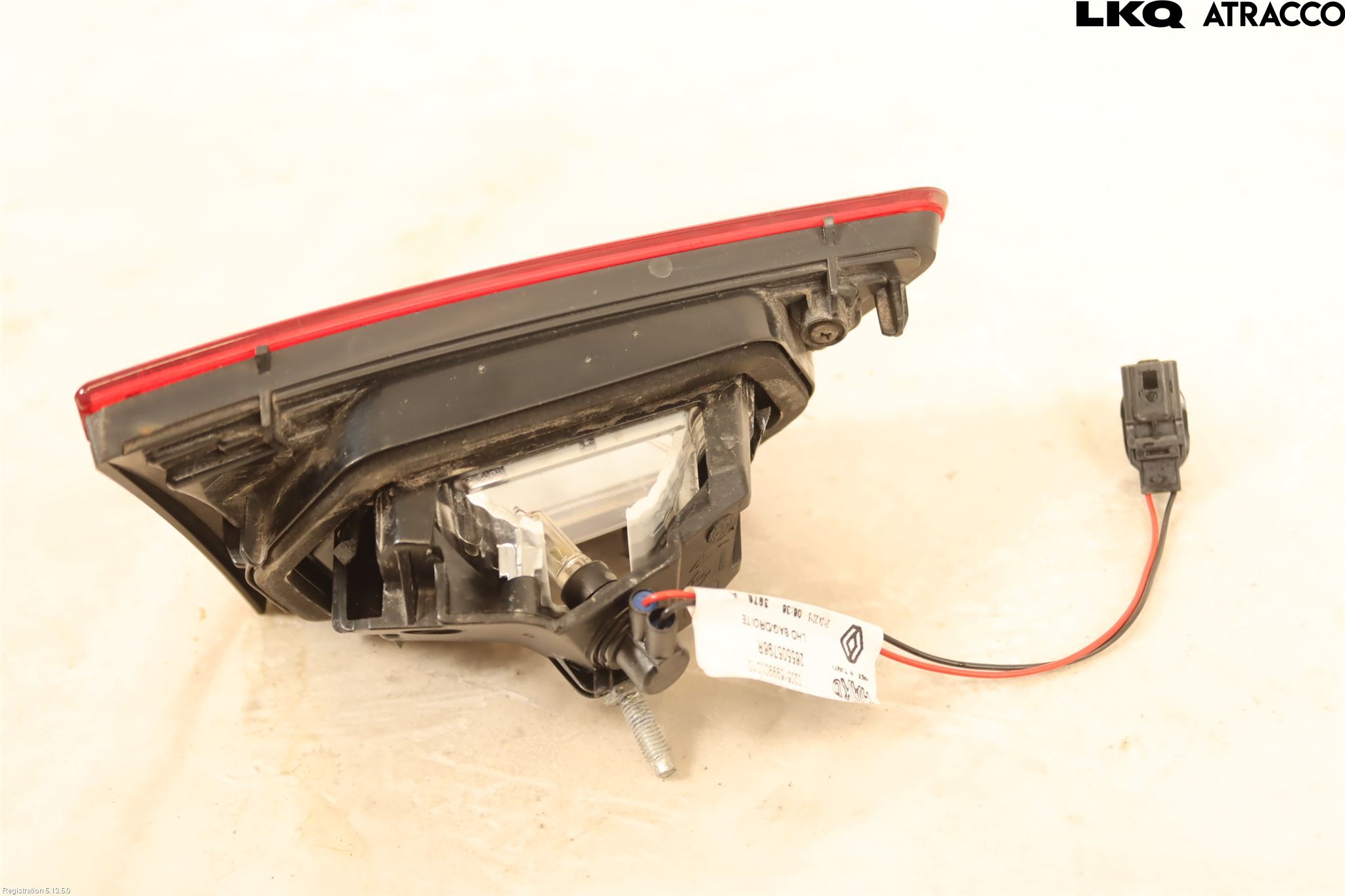 Renault CLIO IV 12-16 Baklykt Høyre  På Luke(Indre)