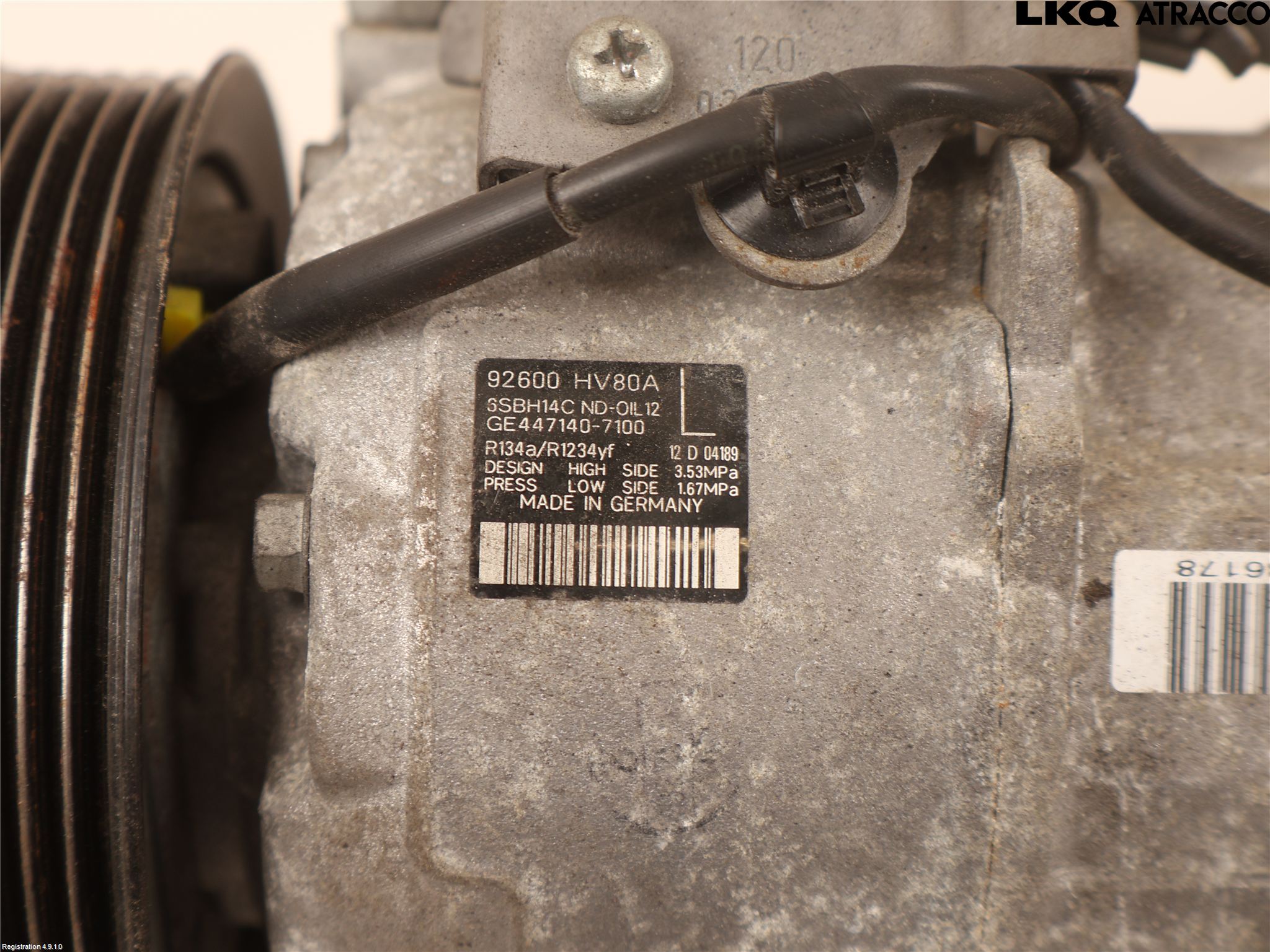 Nissan QASHQAI 17-21 Varme Ac Kompressor