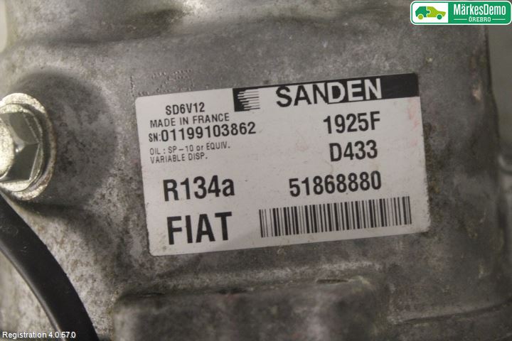 Fiat DOBLO CARGO Varme Ac Kompressor