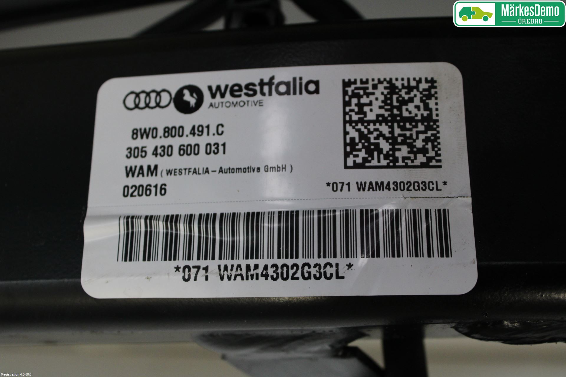 Audi A4/S4 B9 16-19 Tilhengerfeste