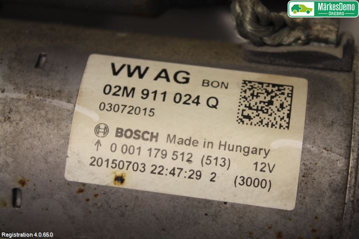 Skoda FABIA 15-21 Startmotor