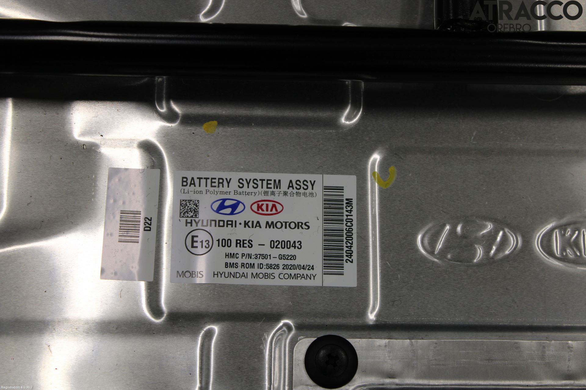 Kia NIRO (DE) 17-22 Hybrid Batteri
