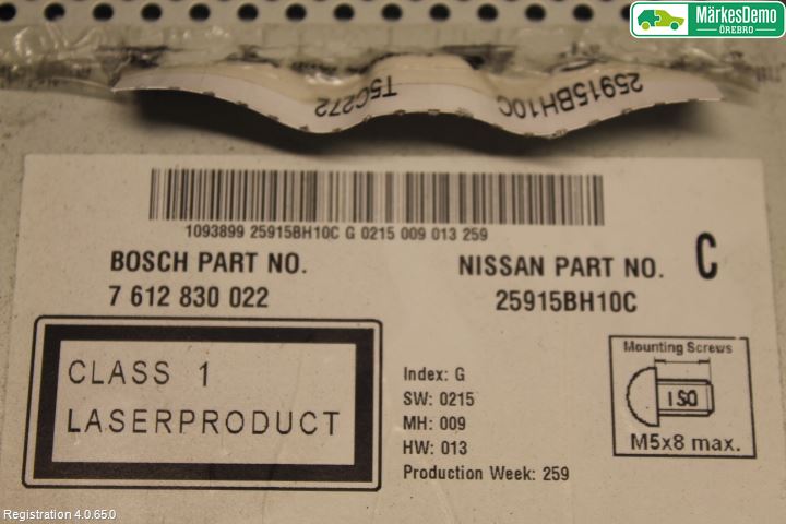 Nissan QASHQAI   07-10 Stereo Radio Med Cd