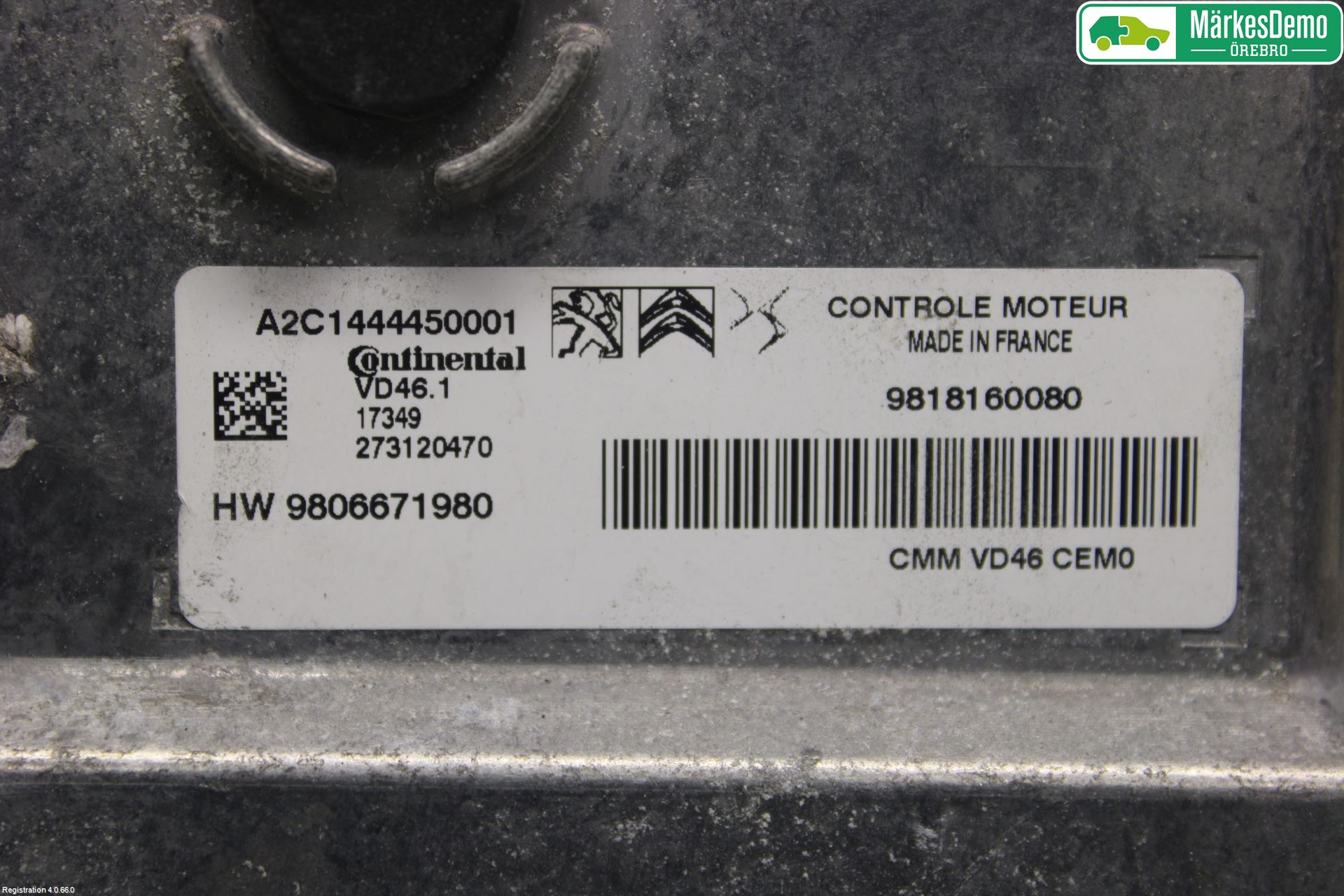Peugeot 2008 13-20 Styreenhet Innsprøytning