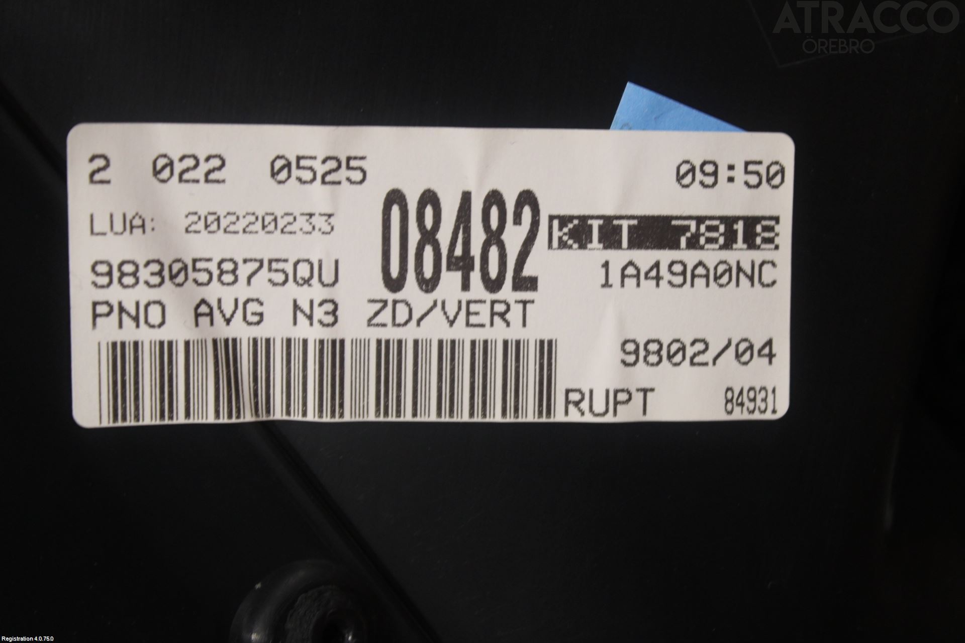 Peugeot 3008 17-24 Innr Dørtrekk Venstre